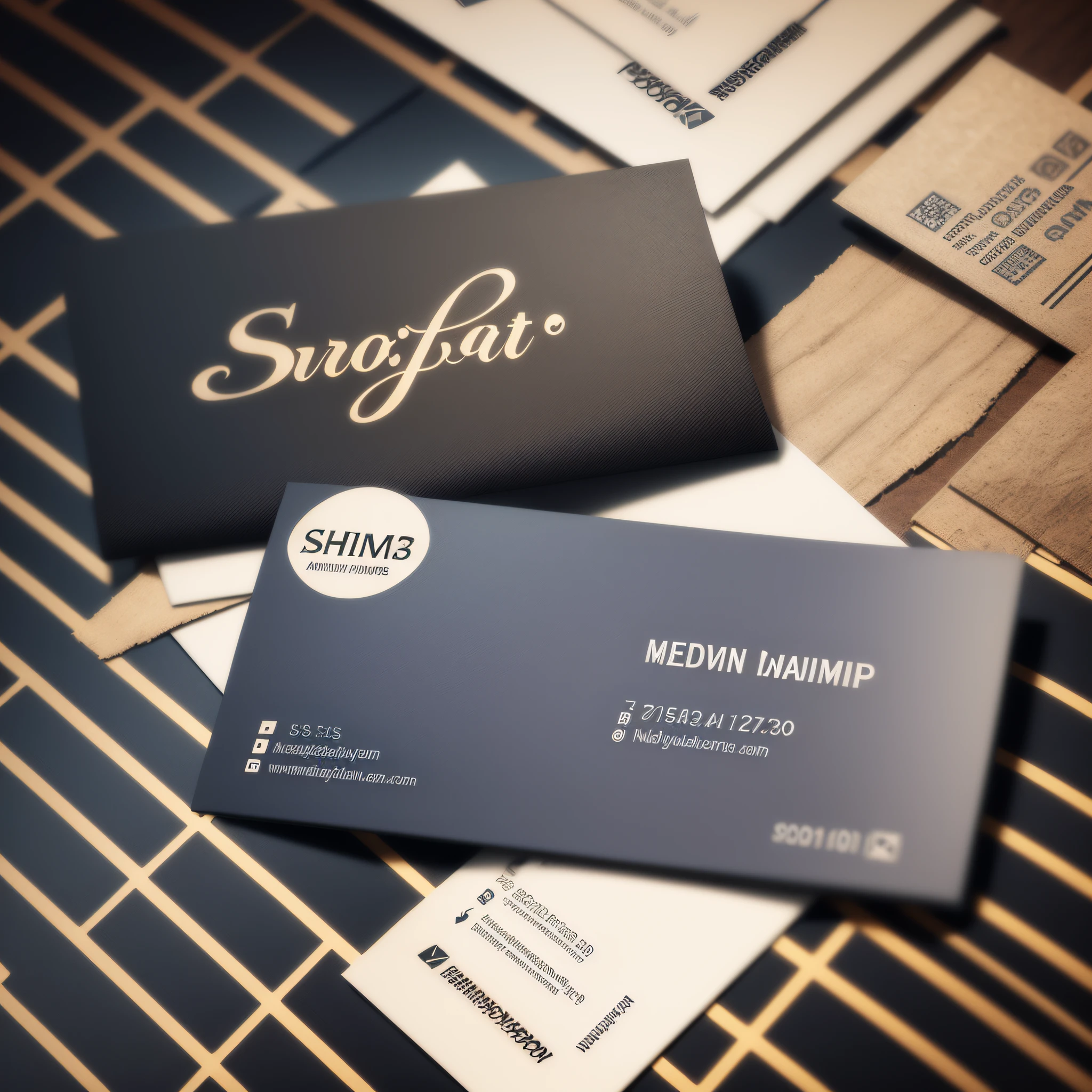 Decorative business card for events --auto --s2