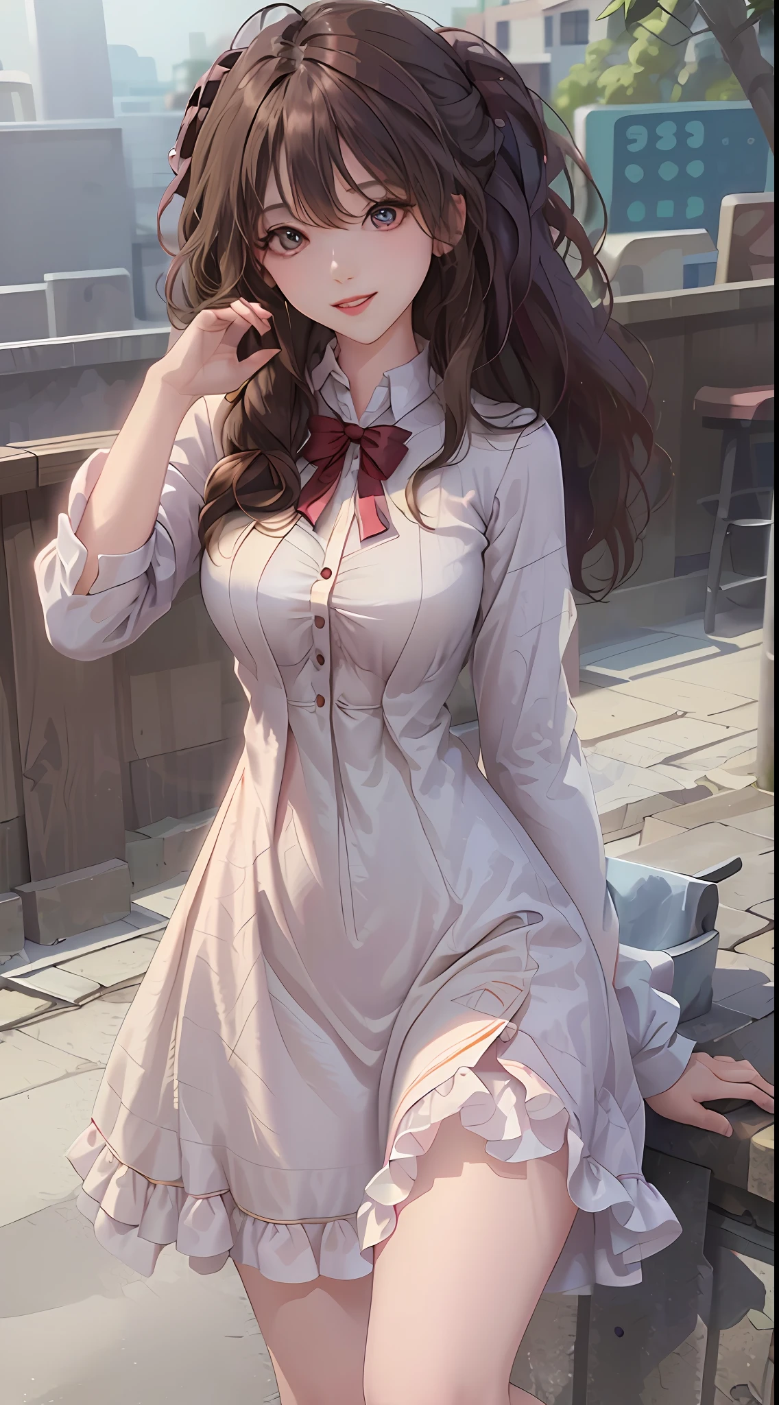 ((Best Quality, 8K, Masterpiece: 1.3)), 1girl, Slim Abs Beauty: 1.3, (Hairstyle Casual, ), Dress: 1.1, Super Fine Face, Delicate Eyes, Double Eyelids, Smile, Home