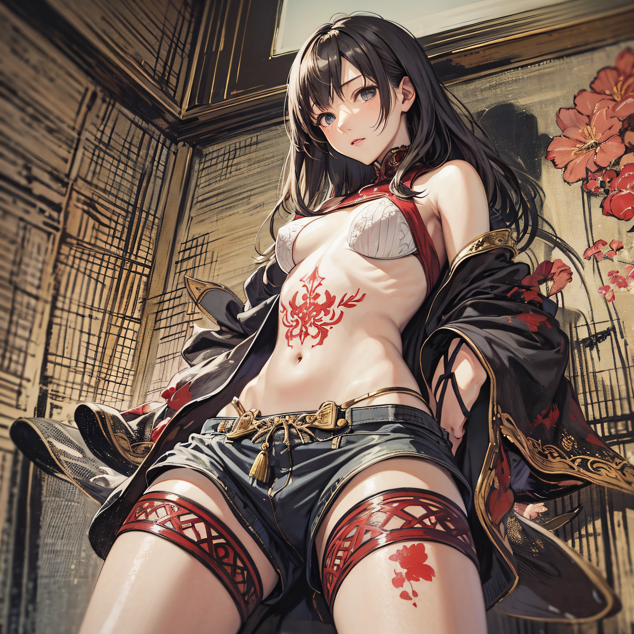A painting by Akihiko Yoshida. Whole body. --auto --s2