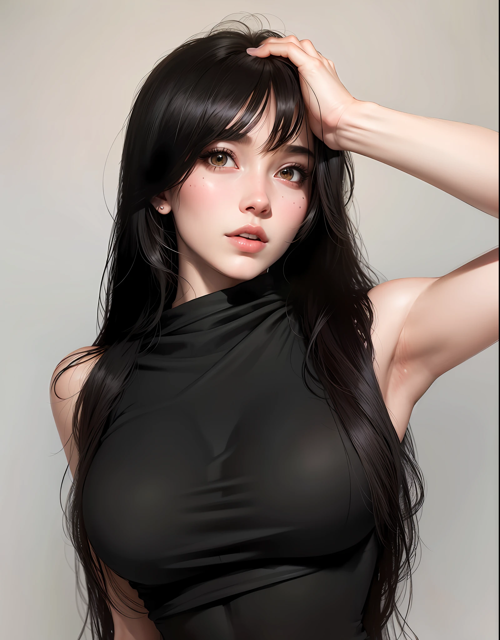 Beast quality, masterpiece (large breasts) detailed skin texture, detailed cloth texture, detailed face, super detail, 8k, intricate detail, 1girl