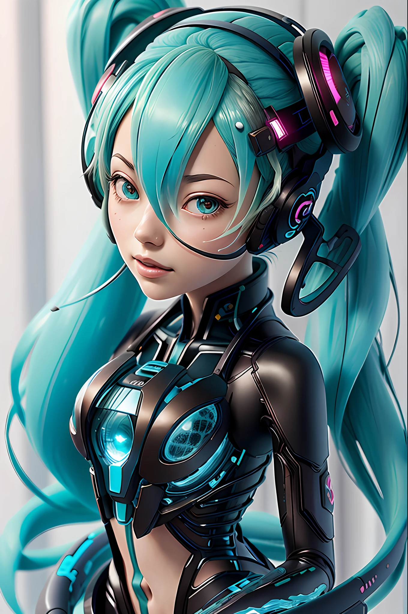close up portrait, sc3pt4 Hatsume Miku, love biosphere