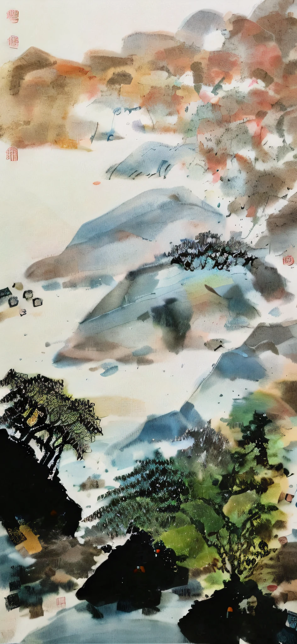 Photos of Chinese-style posters, ancient official positions, ancient detective scenes, ancient judgment scenes, scenes of multiple male characters in ancient times, brief portraits of ancient positions of characters such as Taishou, County Commandery, and Sima of Yanchang and other characters and brief maps are on the poster. Inspired by Kanō Tan'yū in the Z.W. Gu style, inspired by Shunkōsai Hokushū, inspired by Kanō Hōgai, by Unkoku Togan, traditional Japanese concept art