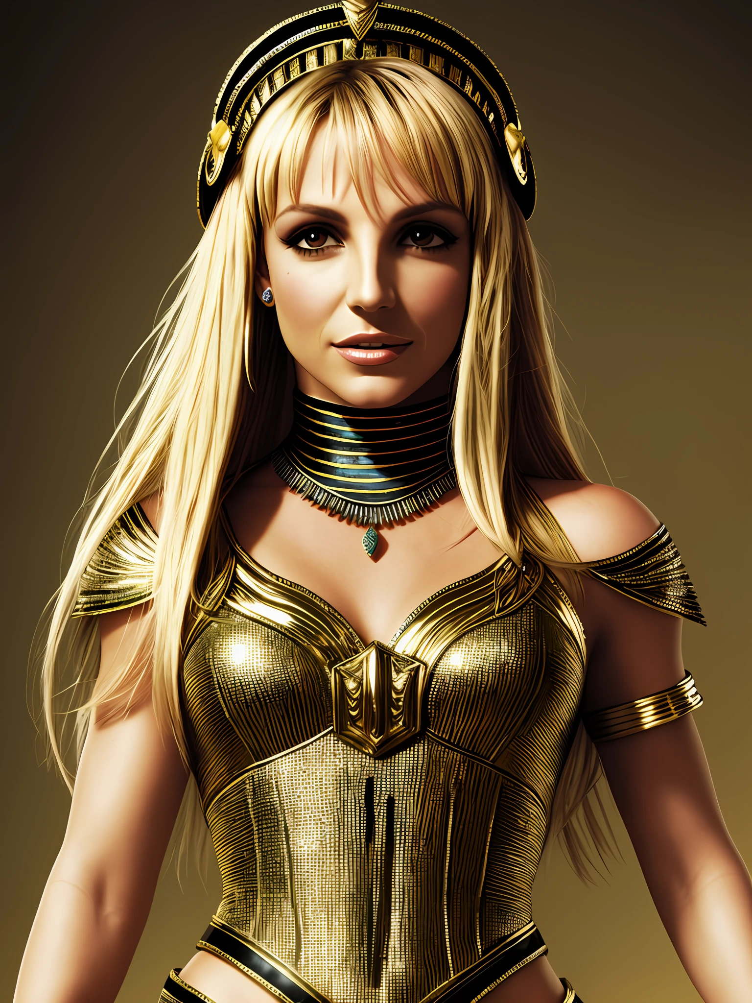 BRITNEY SPEARS photo of Cleopatra, 4K texture, high quality, gorgeous hairstyle, 8k image, high quality full body image