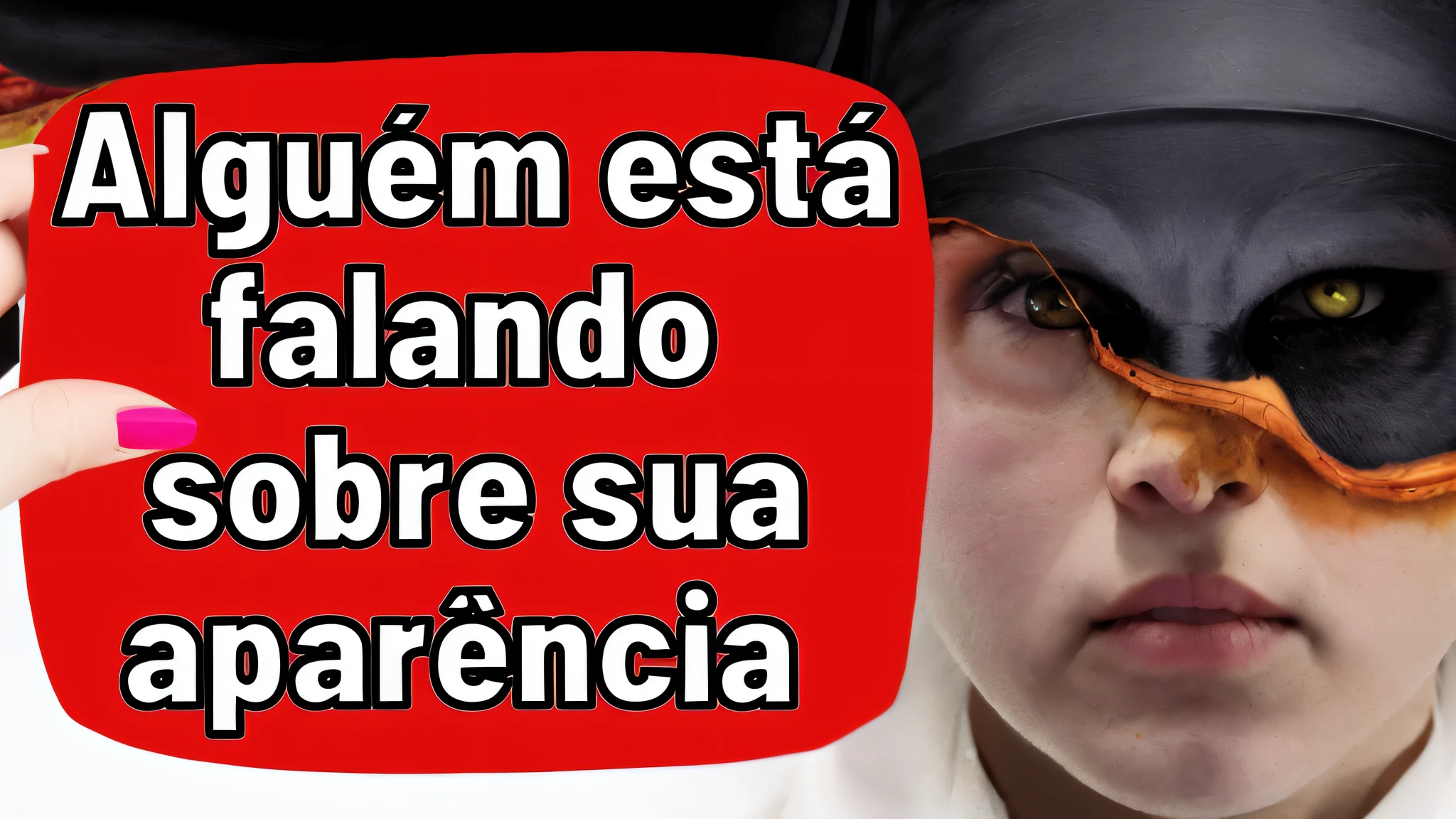 there is a woman with a black cat mask on her face, violence, valentina remenar, youtube thumbnail, by Nándor Katona, youtuber, sao, seu madruga, cuta anime, luis ricardo falero, youtube, carmelo blandino, fernanda suarez, kylo ren, by Antônio Parreiras, muler smiling
