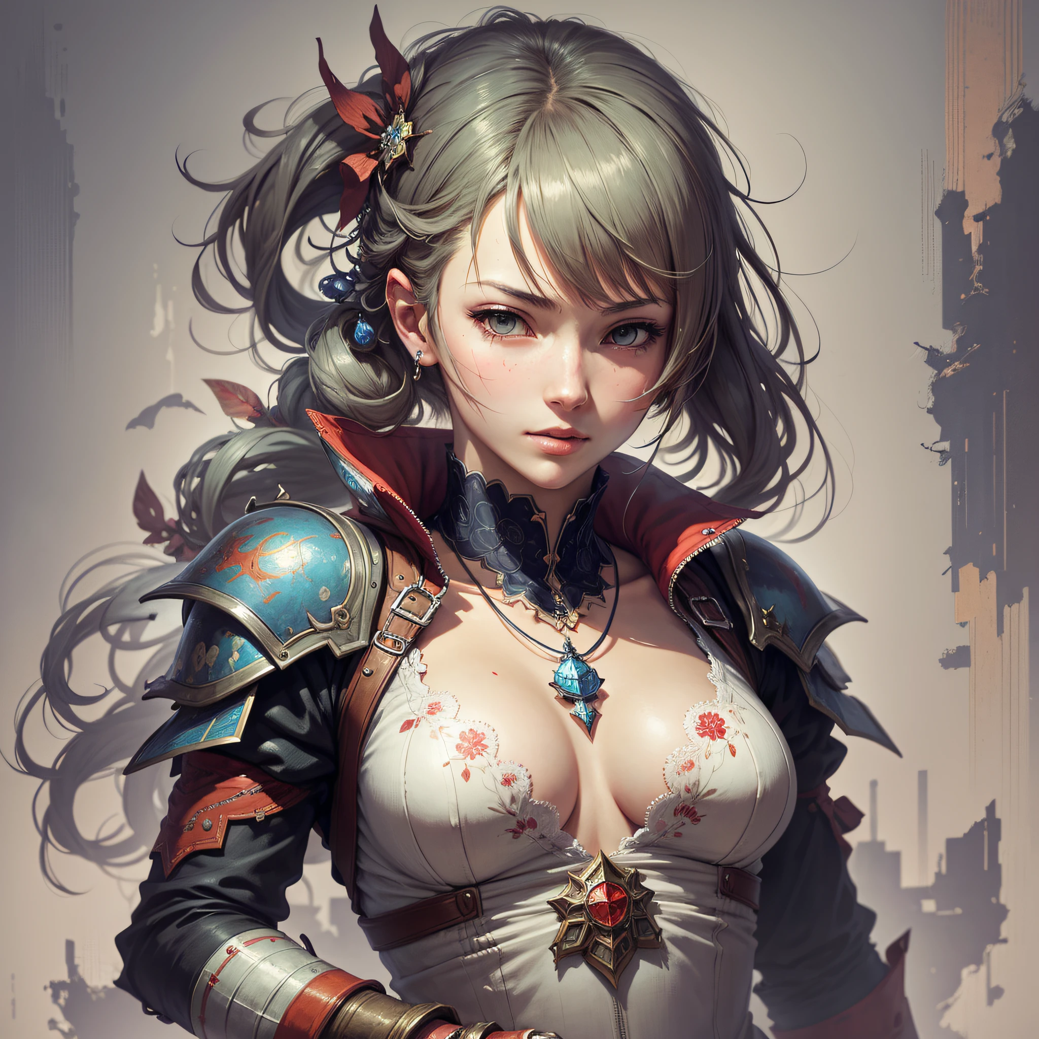 A painting by Akihiko Yoshida. woman. game character. Whole body. --auto --s2