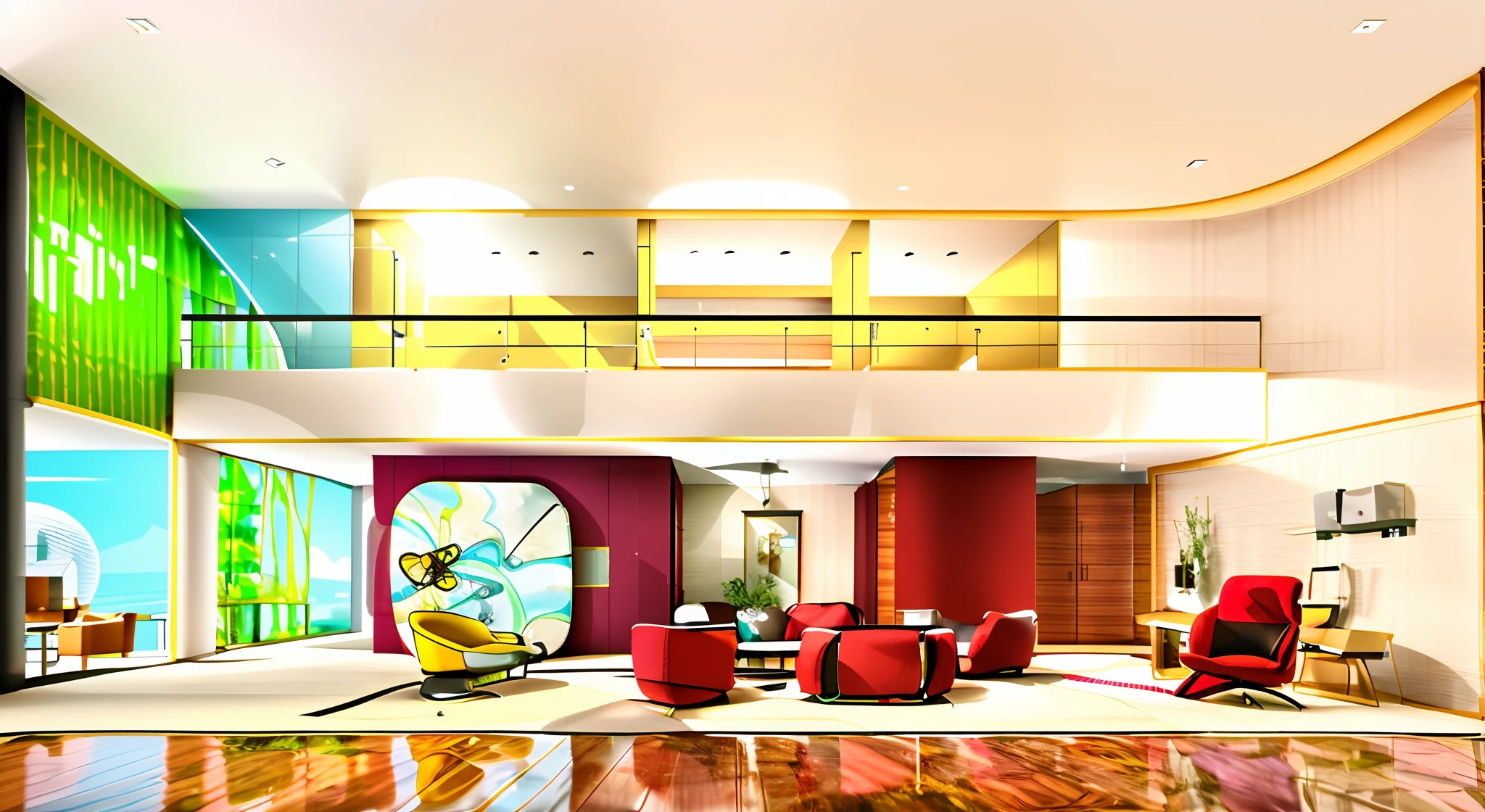 a close up of a living room with a lot of furniture, high-quality render, rendered in corona, precise architectural rendering, professional render, architectural rendering, highly photographic render, low angle dimetric rendering, professional 3d render, architectural render, by Zha Shibiao, excellent 3d render, mantra rendering, cg rendering, insanely detailed rendering