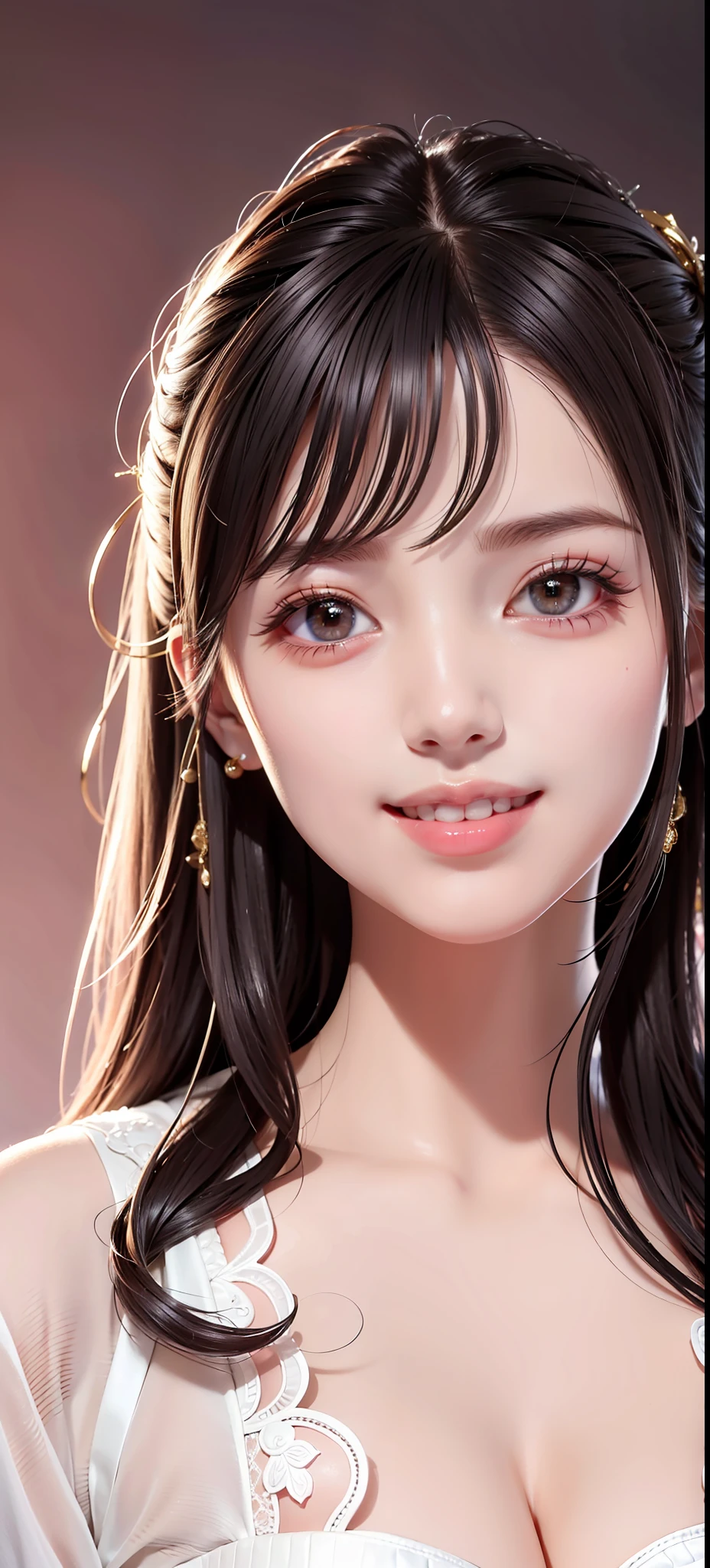 Masterpiece, best quality, portrait of 1girl, sweet smile,