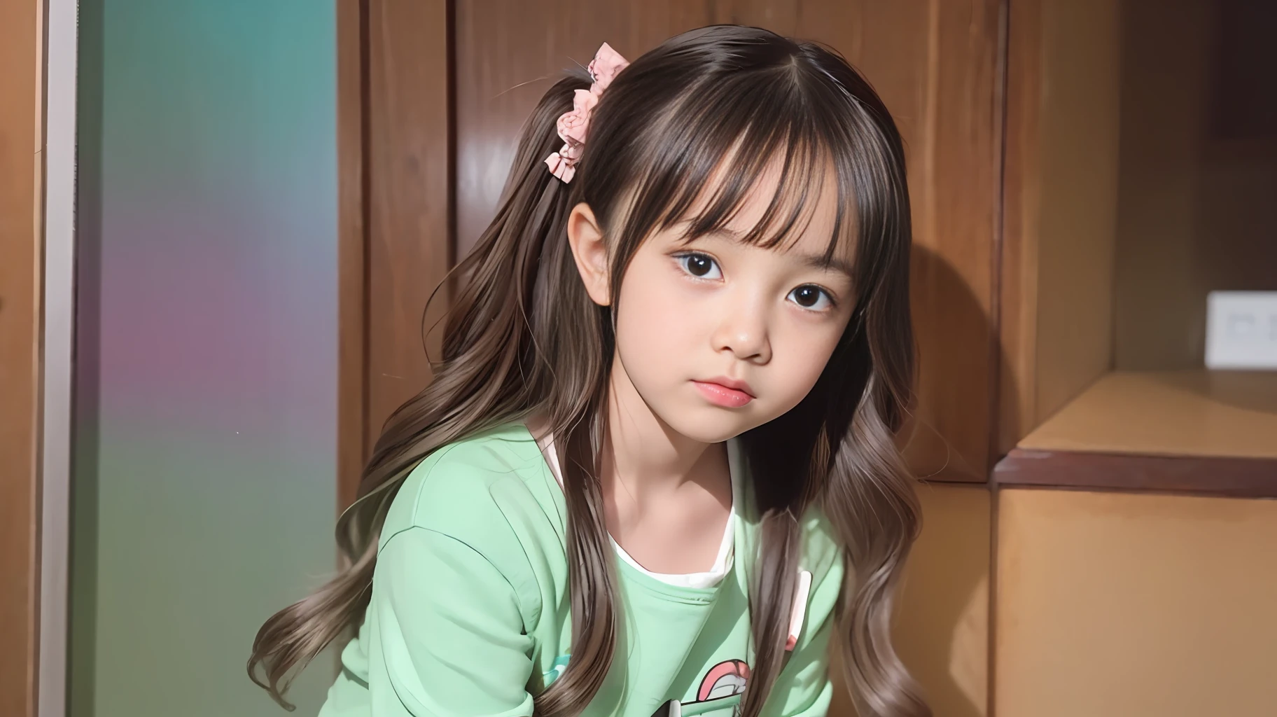 A cute  girl, 9 years o --s2