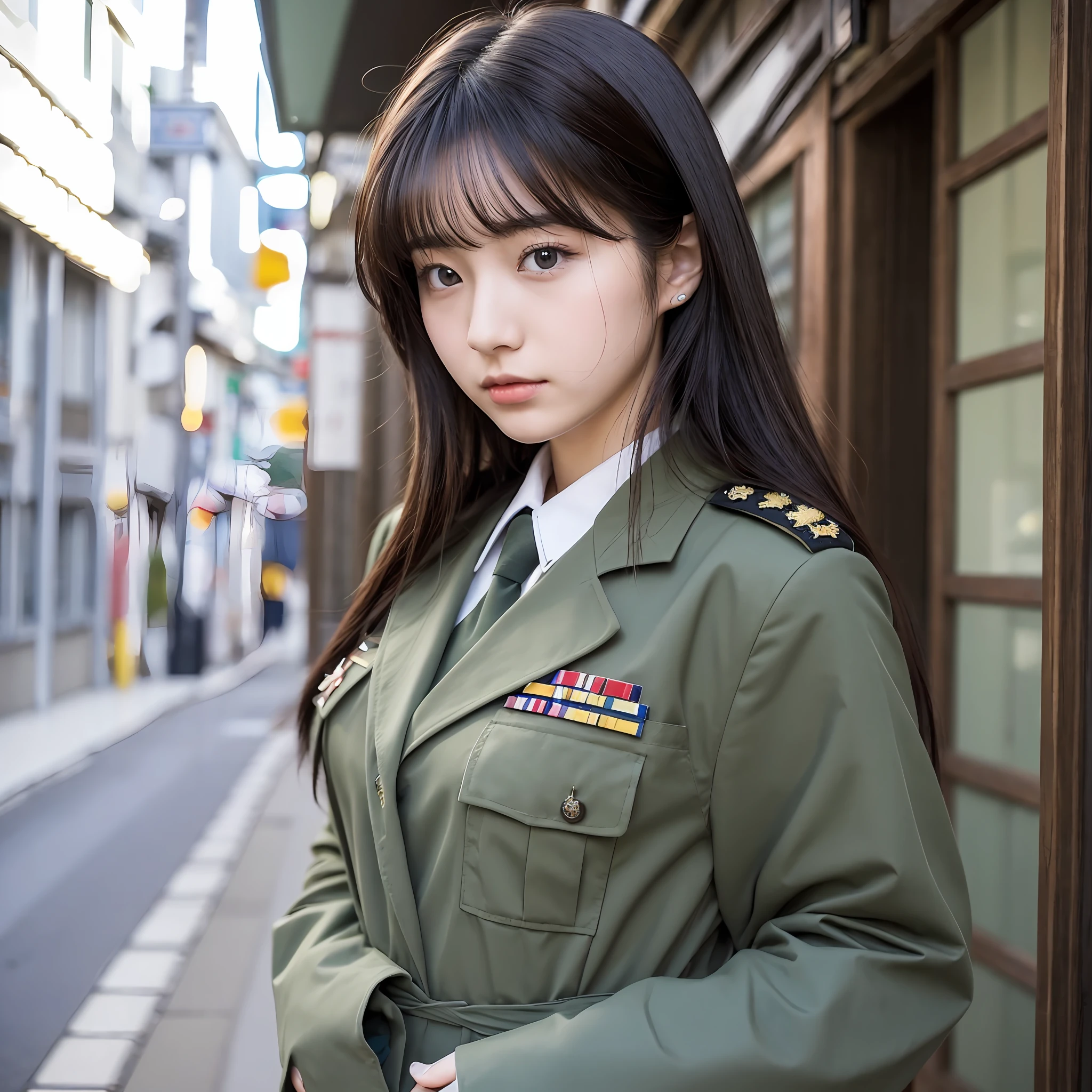 She is a real Japan woman and is 19 years old. He is wearing a uniform and has dark hair. --auto --s2