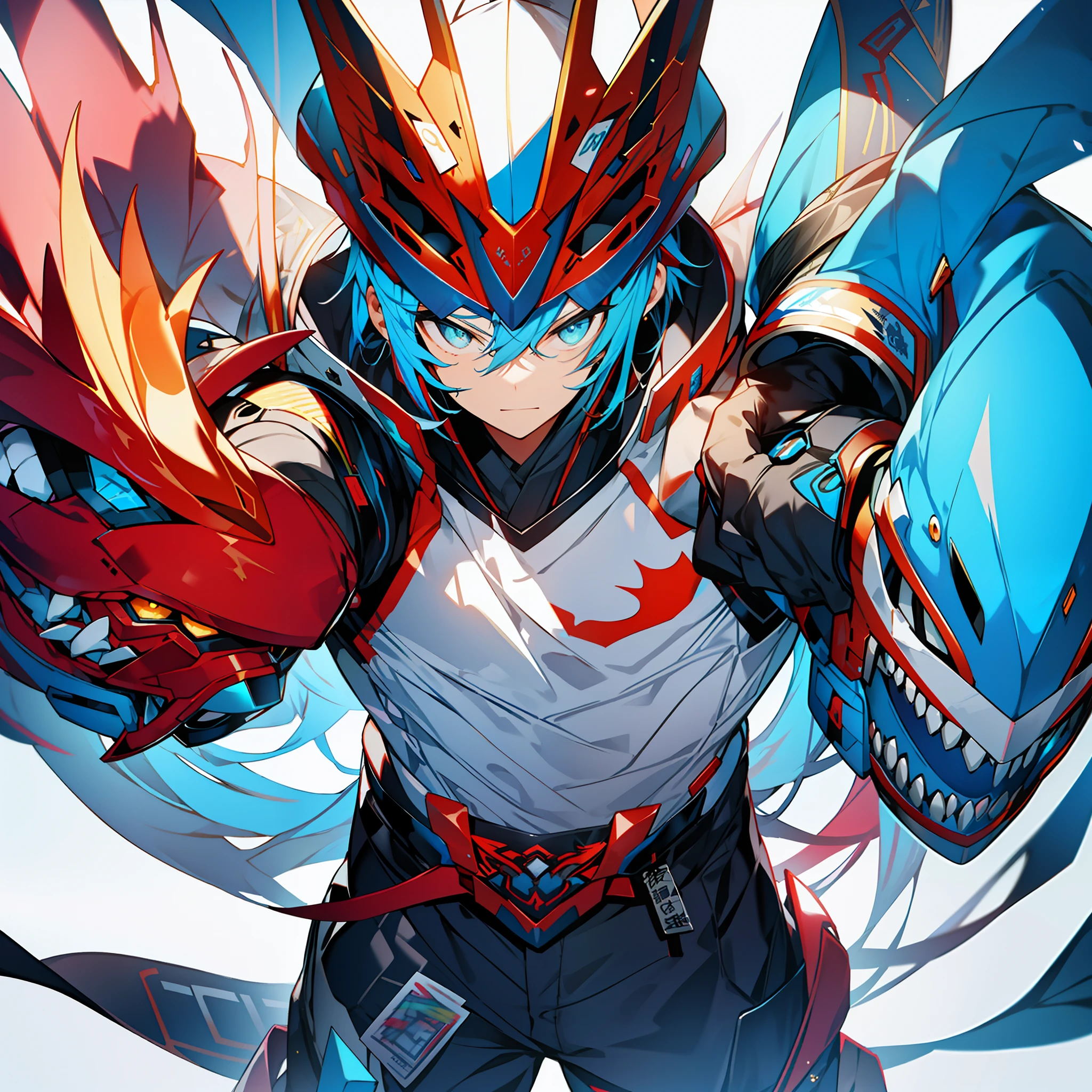 background, mixed-language_text, Japanese letters in graffit ,boys, excellent lighting, sidelighting, (), vhsKeeper,, style GUILTY GEAR -STRIVE perfect ultimate (flat color: 1.3), (magazine_cover: 1.4), (multicolored_background: 1.3), striped_background, card_background, :: comix style by joe madureira :: circular pieces of white metals glued to the arms coming out shimmering yellow glow, , perfect and detailed, ultra detailed shirt with abstract design and with letter print Japanese in graffiti of the sides of clothing, image of full-body boys fighting alongside you with powerful dragons versus alien creature full of tentacles, with immersive effects, hover effect, background graffiti style tribal tattoo with vibrant colors "HDR ultra" detailed and with focus effect, (masterpiece: 1.2, best quality), (beautiful eyes finely detailed: 1.2), , ((Solo)), (Finely detailed eyes and detailed face :1.3), in various full-body attack poses, (cute background: 1.2),futuristic costume, super detailed circular metals Clinging to arms and pants, fantastic paintings