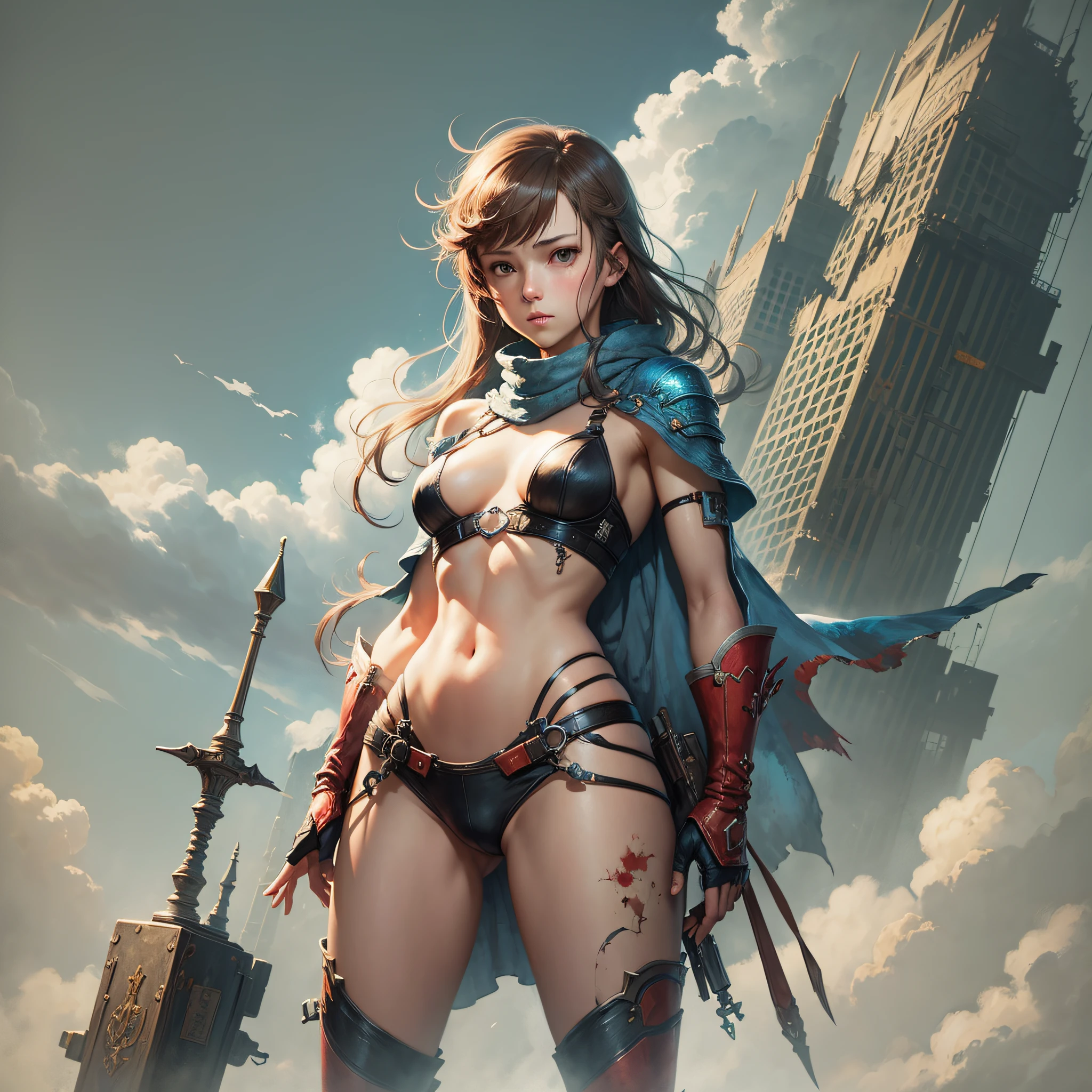A painting by Akihiko Yoshida. woman. game character. Whole body. --auto --s2