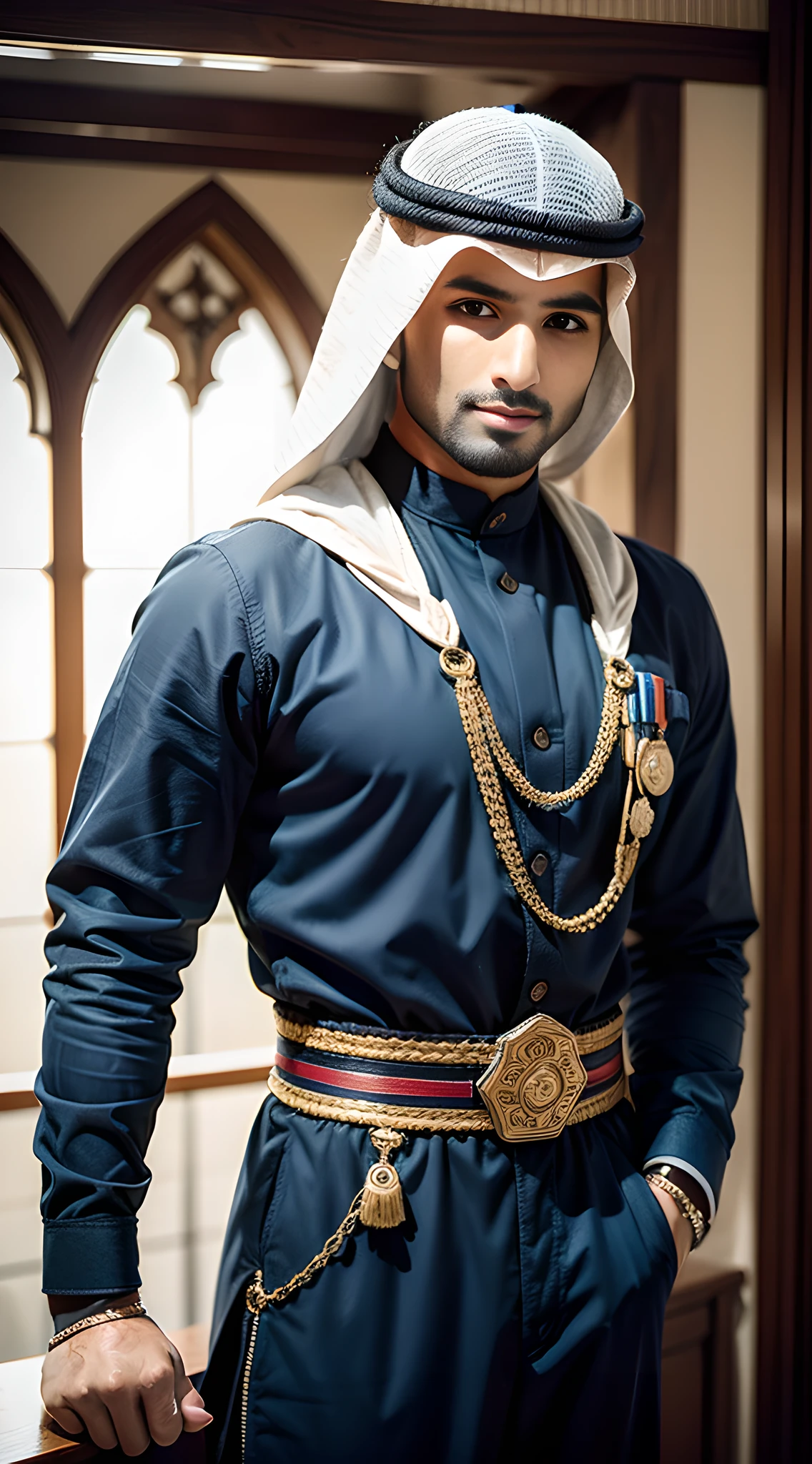 (man) (desert), handsome muscular young boy, teenager, mischievous smile, Hamdan bin Mohammed AI maktoum, Crown Prince of Dubai, (high detail: 1 of 1), natural skin, high quality, beautiful eyes, (detailed face and eyes), (face: 1 2), noise, real photo, PSD, sharp focus, high resolution 8K, Realistic and professional photos, 8K UHD, soft lighting, high quality, film grain, FUJIFILM XT3