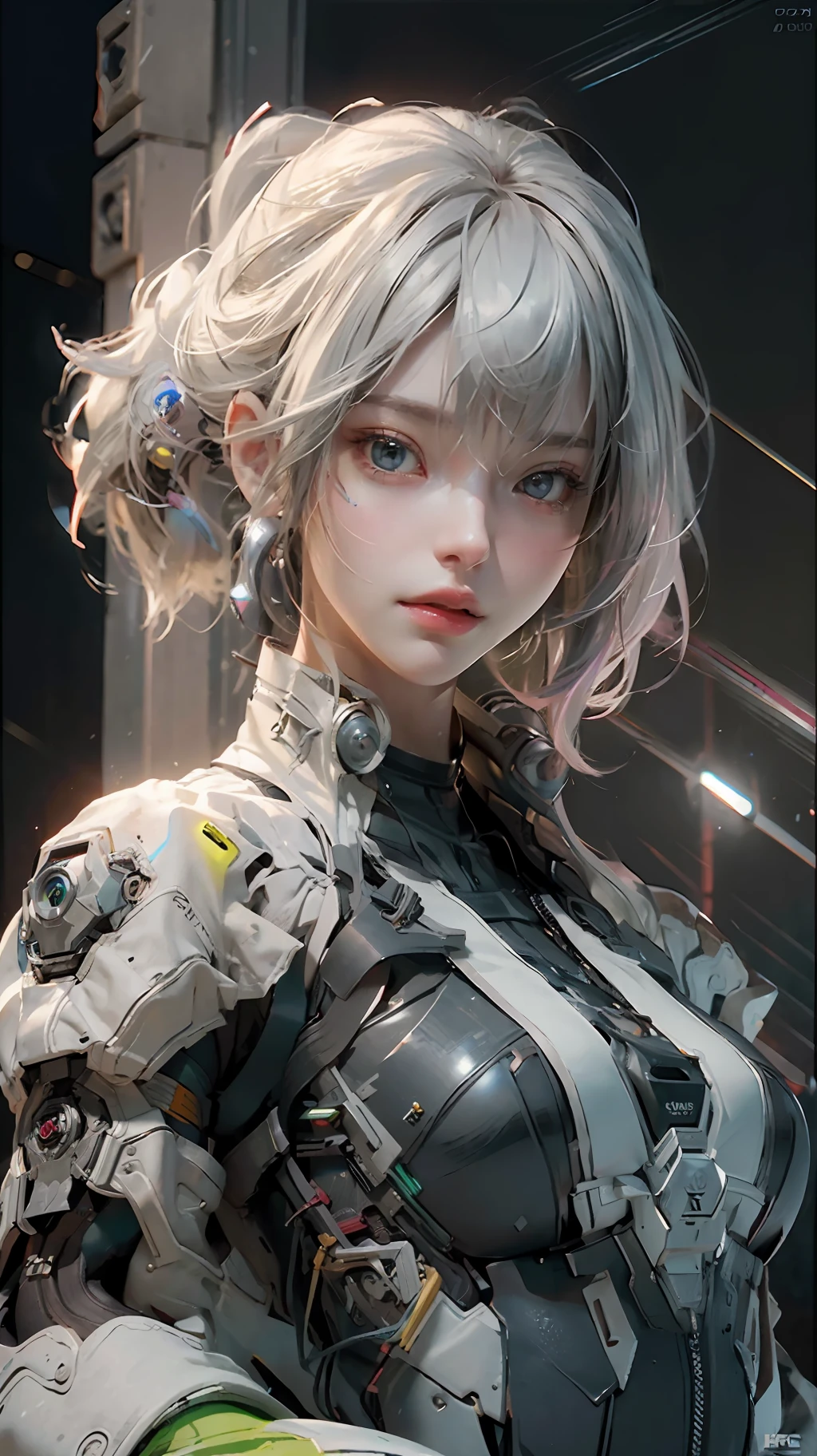 ((Best quality)), ((masterpiece)), (detailed:1.4), 3D, an image of a beautiful cyberpunk female,HDR (High Dynamic Range),Ray Tracing,NVIDIA RTX,Super-Resolution,Unreal 5,Subsurface scattering,PBR Texturing,Post-processing,Anisotropic Filtering,Depth-of-field,Maximum clarity and sharpness,Multi-layered textures,Albedo and Specular maps,Surface shading,Accurate simulation of light-material interaction,Perfect proportions,Octane Render,Two-tone lighting,Wide aperture,Low ISO,White balance,Rule of thirds,8K RAW,