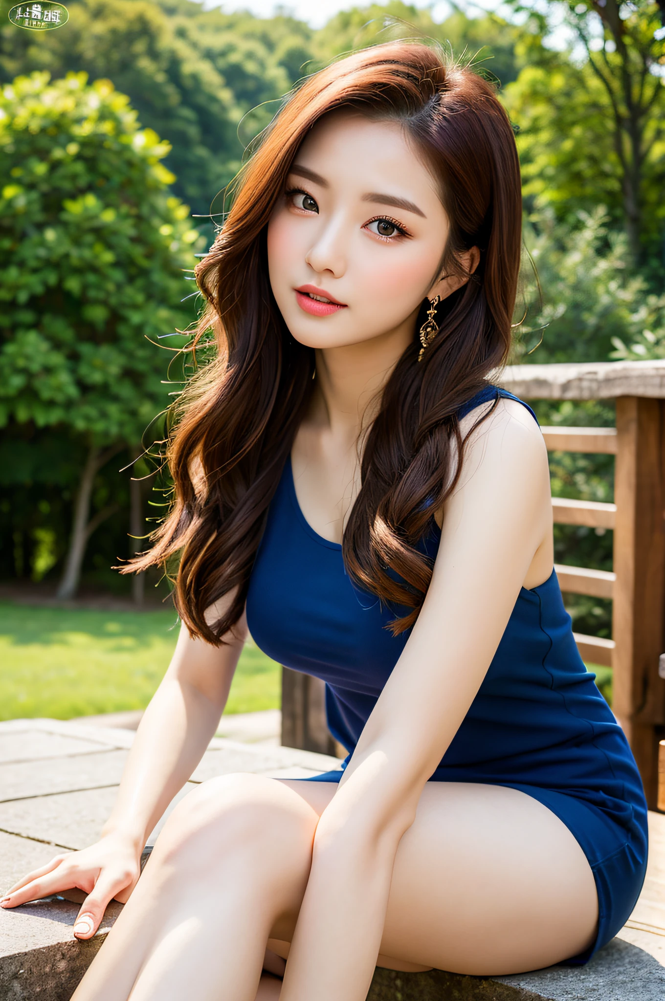 (Best quality, masterpiece: 1.2), Woman, Portrait, Outdoor, Young Woman, Sexy, Glamorous, Glamorous, Casual Set