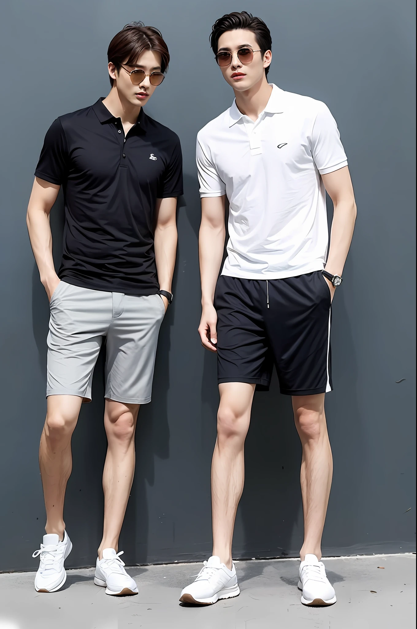 For male friends who pursue comfort without losing elegance, the gentleman sport style can be considered. Choose a loose polo shirt and shorts combination, plus lightweight running shoes and UV-resistant sunglasses to enjoy outdoor sports beautifully!