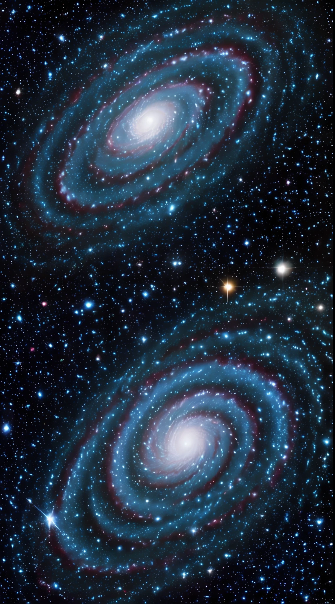 Gathering galaxies in the universe and swirling