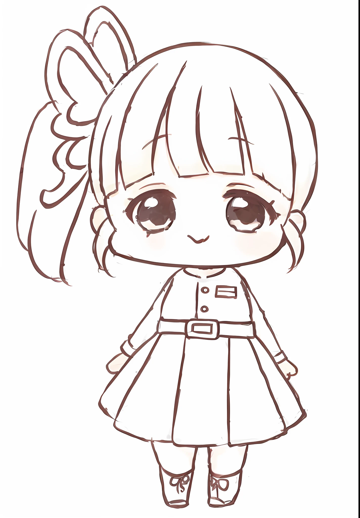 how to draw chibi chibi chibi chibi chibi chibi chibi chibi chibi, chibi girl, clean anime outlines, chibi anime girl, chibi style, anime chibi, chibi proportions, style as nendoroid, cute anime style, kawaii chibi, line sketch!!, simple lineart,  girl, traditional drawing style, anime style drawing, cute art style, flat anime style shading