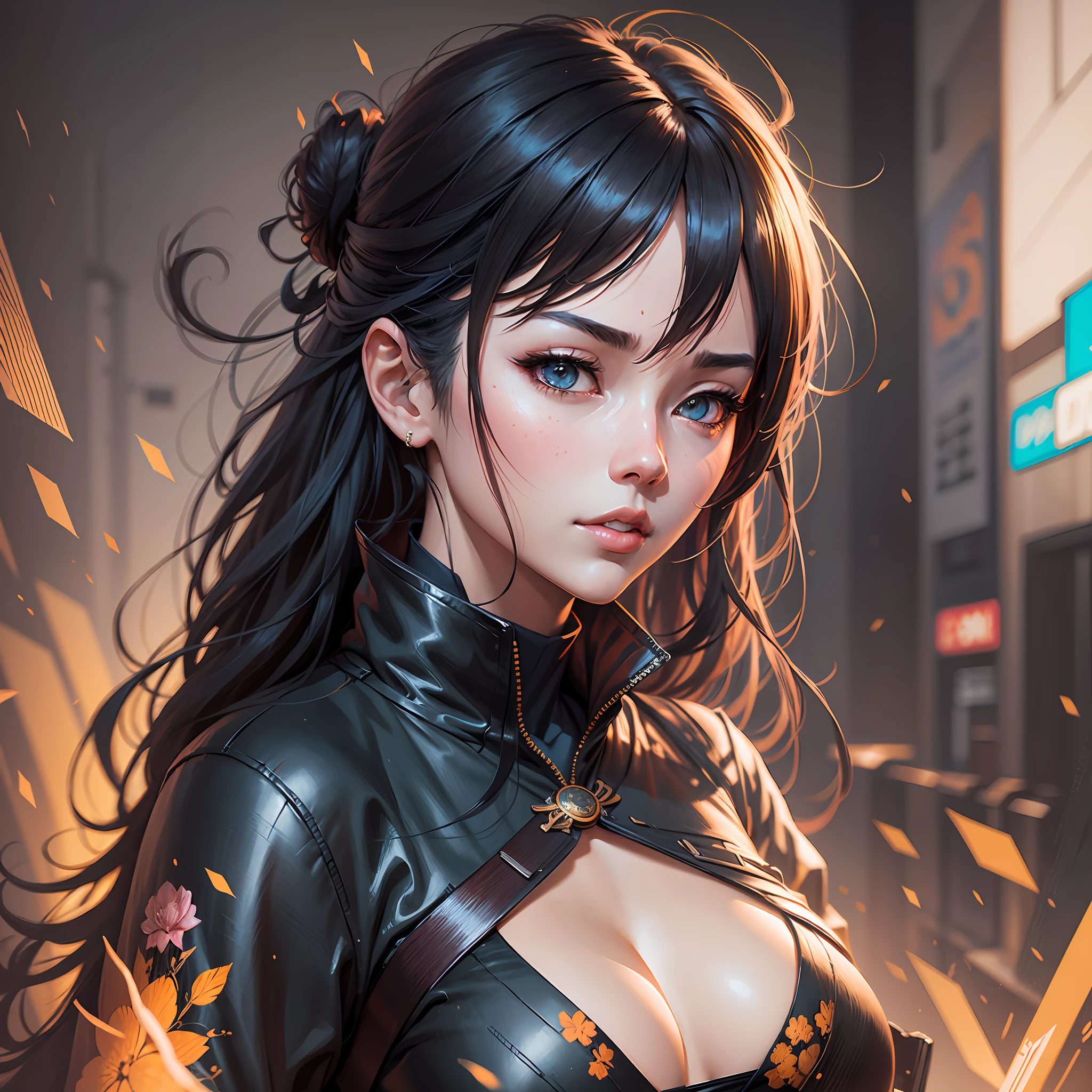 There is a woman, Guweiz style art, Guweiz, beautiful character painting, Guweiz in ArtStation Pixiv, Guweiz in Pixiv ArtStation, stunning anime face portrait, beautiful digital art, Wlop Rossdraws, Guweiz Masterpiece, detailed digital anime art --auto --s2