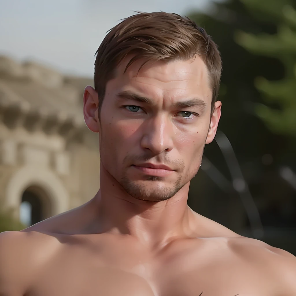 Andy Whitfield Short Hair Spartacus Style