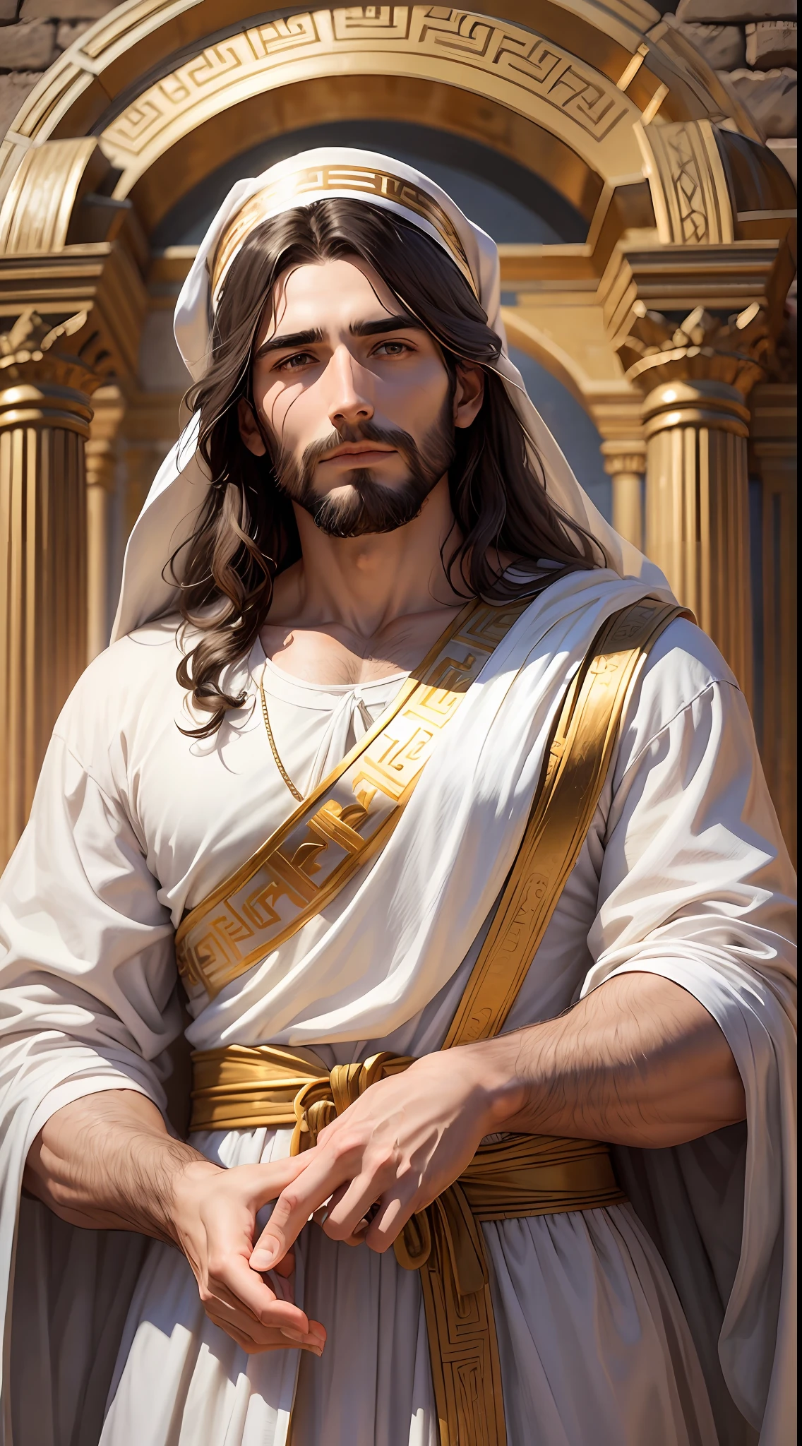 Man Jesus Christ in greek clothes --auto --s2