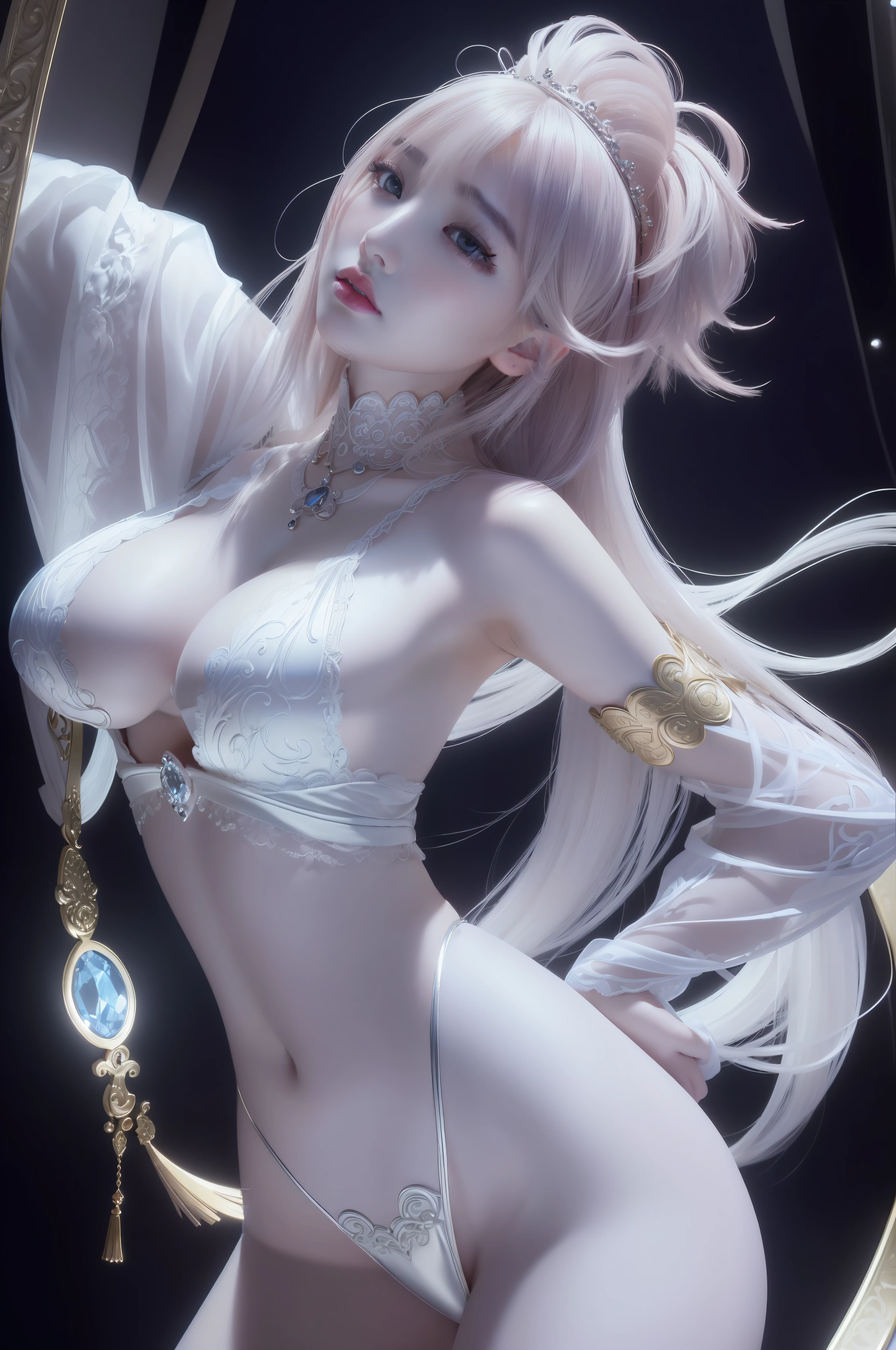 (masterpiece, best quality, extremely detailed 8k, ultra hd, ultra-detailed, highly detailed, highly realistic, photo realistic), (korean, 1girl:1.5), (highly proportional head, 1head:1.5), (beautiful realistic face, detailed realistic face), (high detailed realistic hair, beautiful realistic hairstyle), (beautiful realistic eyes, high detailed realistic eyes, proportional eyes, high detailed pupils), (high detailed realistic natural eyebrows), (high detailed realistic lips, beautiful realistic lips, pink lipsticks, sexy lips), (high proportional realistic breasts, realistic medium breasts), slender abs, highly detailed skin, full body view, full body shot,