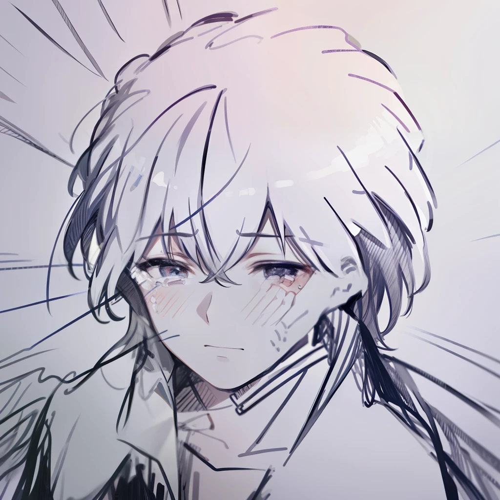 It was blurry in the dream, and the girl wanted to touch the boy's face with tears