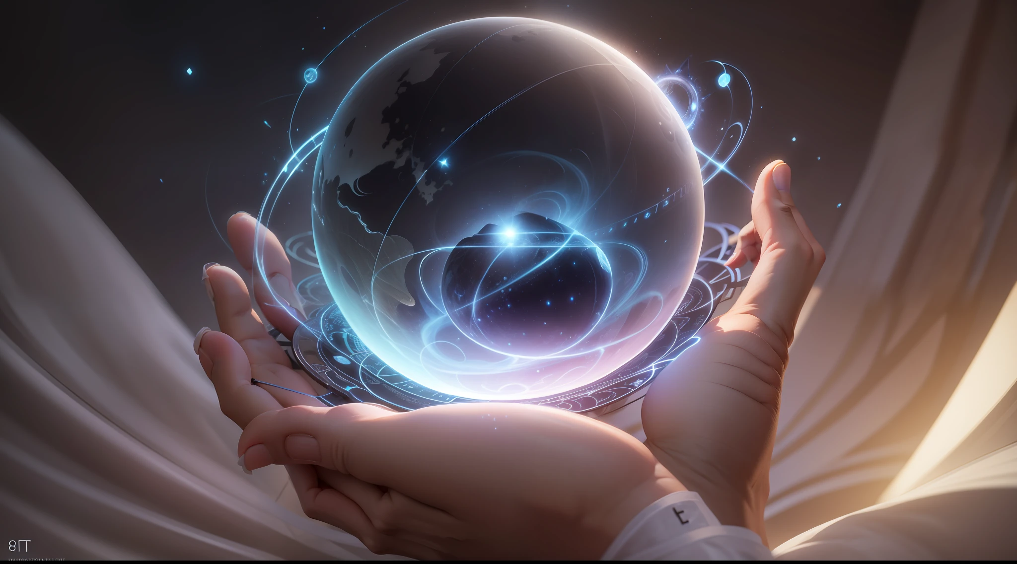 Influence of Spiritism in the progress of Humanity, realistic image, lights, lighting, high details, 8k, high-quality:: dof, --ar 2:1
