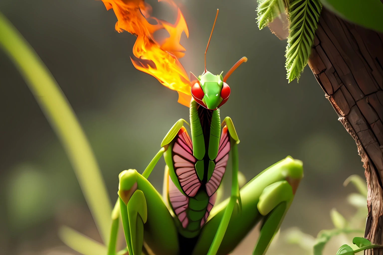natural mantis, fire --auto --s2