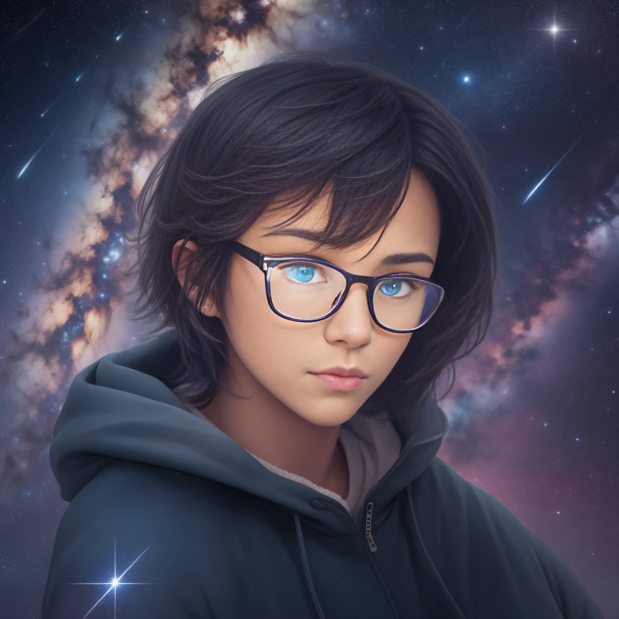 lonely wayfarer in the space between polar star and big dipper