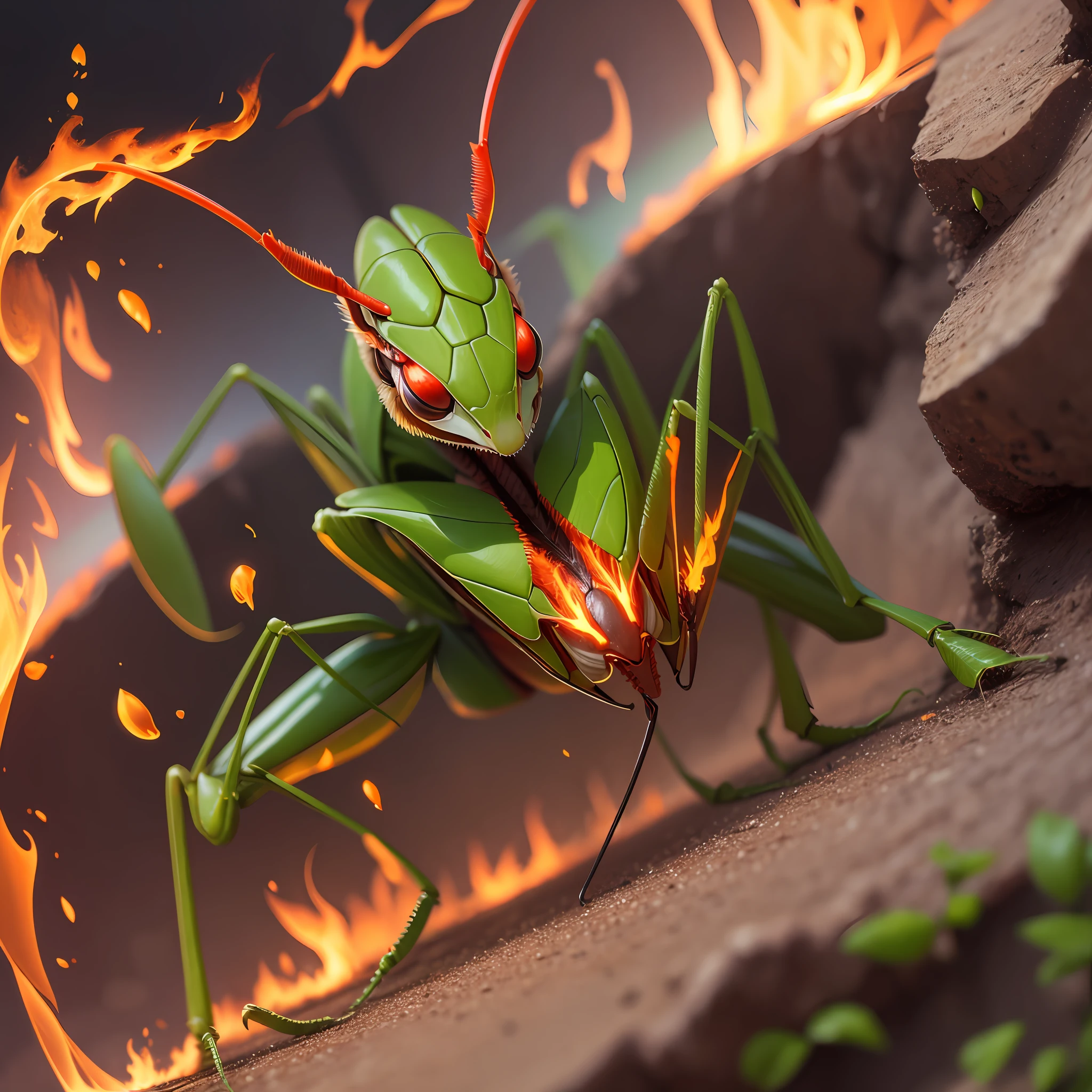 natural mantis, fire --auto --s2