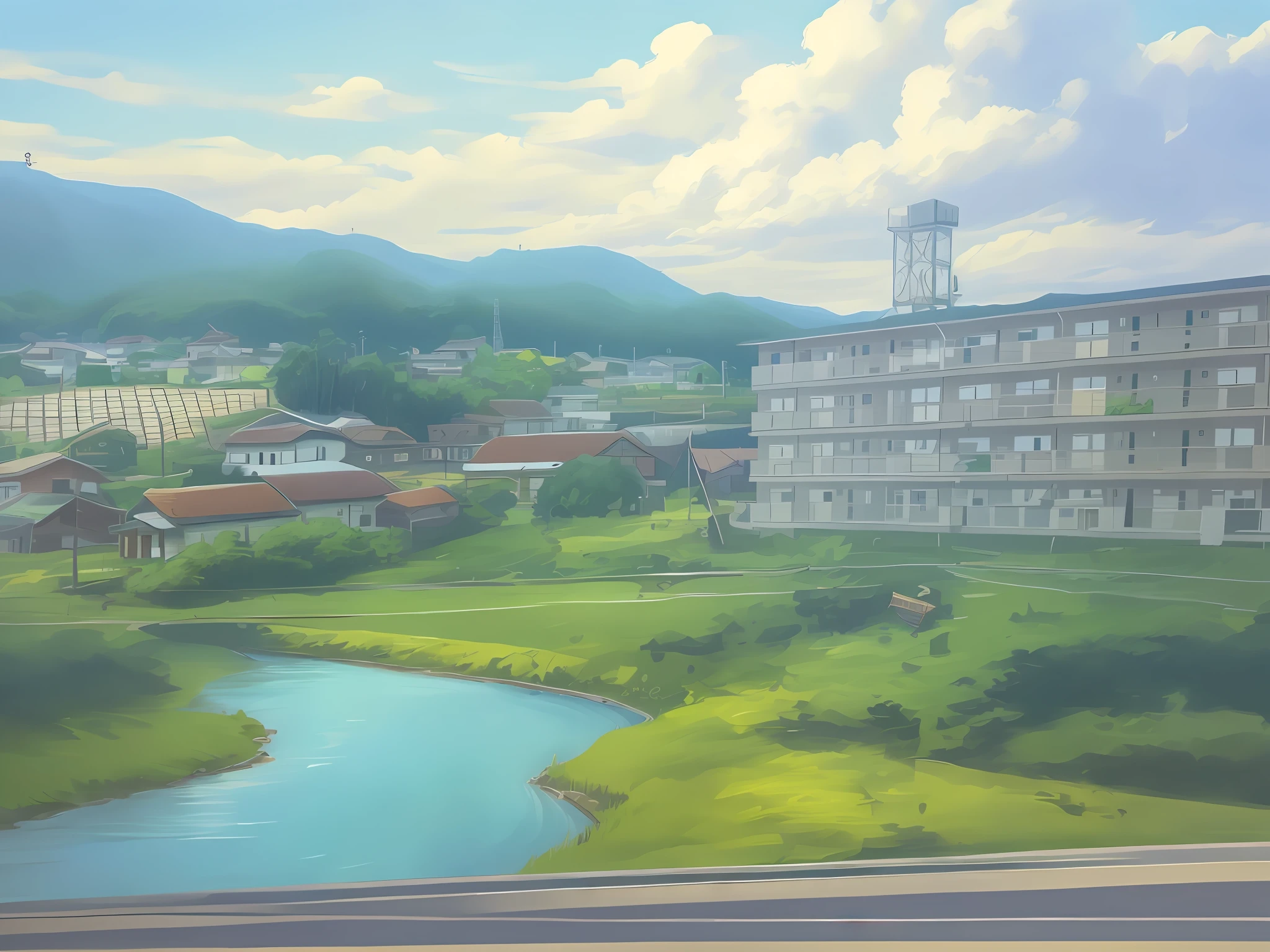 Anime, summer vacation in the countryside