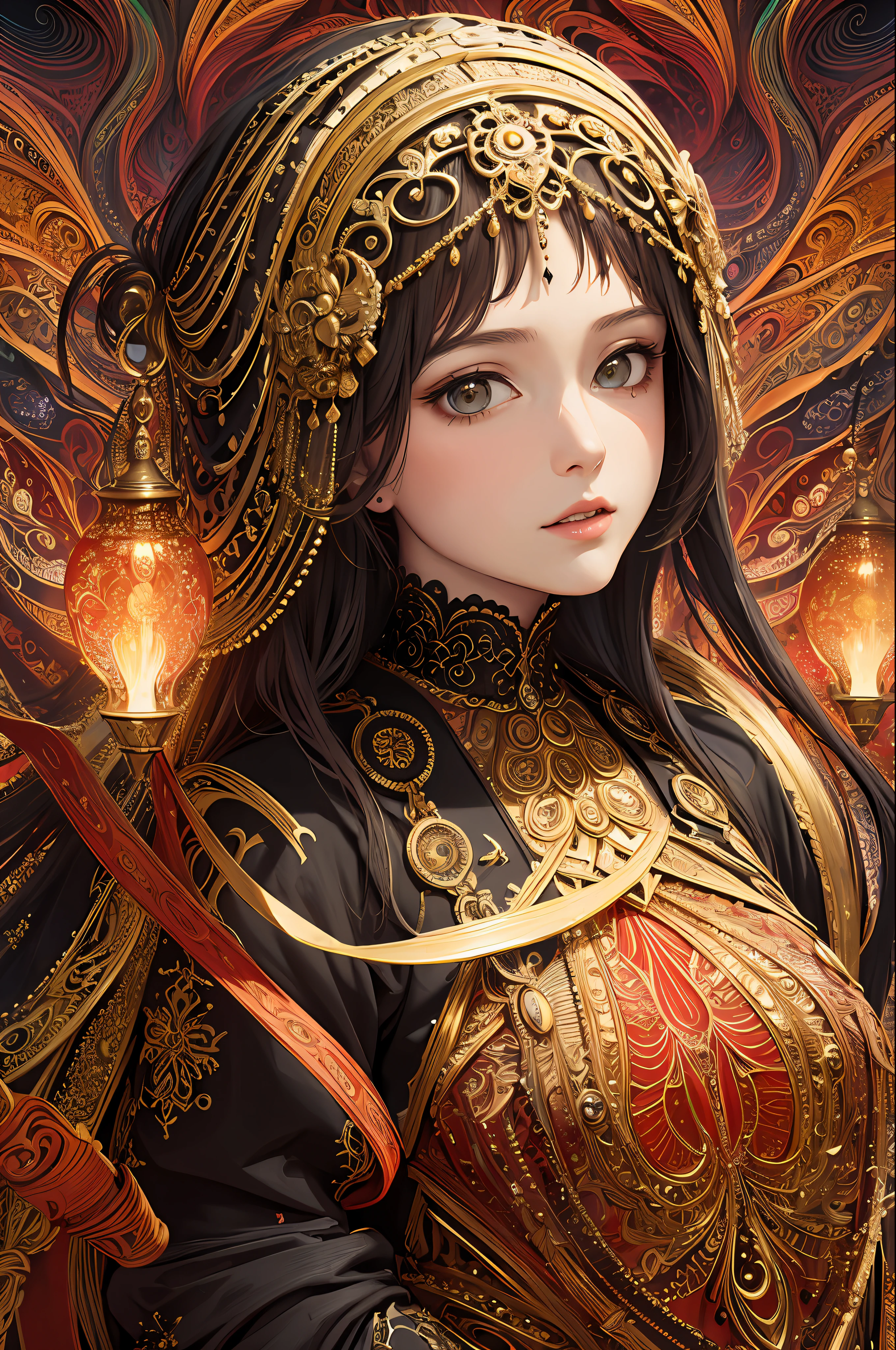 (masterpiece, top quality, best quality, official art, beautiful and aesthetic:1.2), (1girl), extreme detailed,(fractal art:1.3),colorful,highest detailed