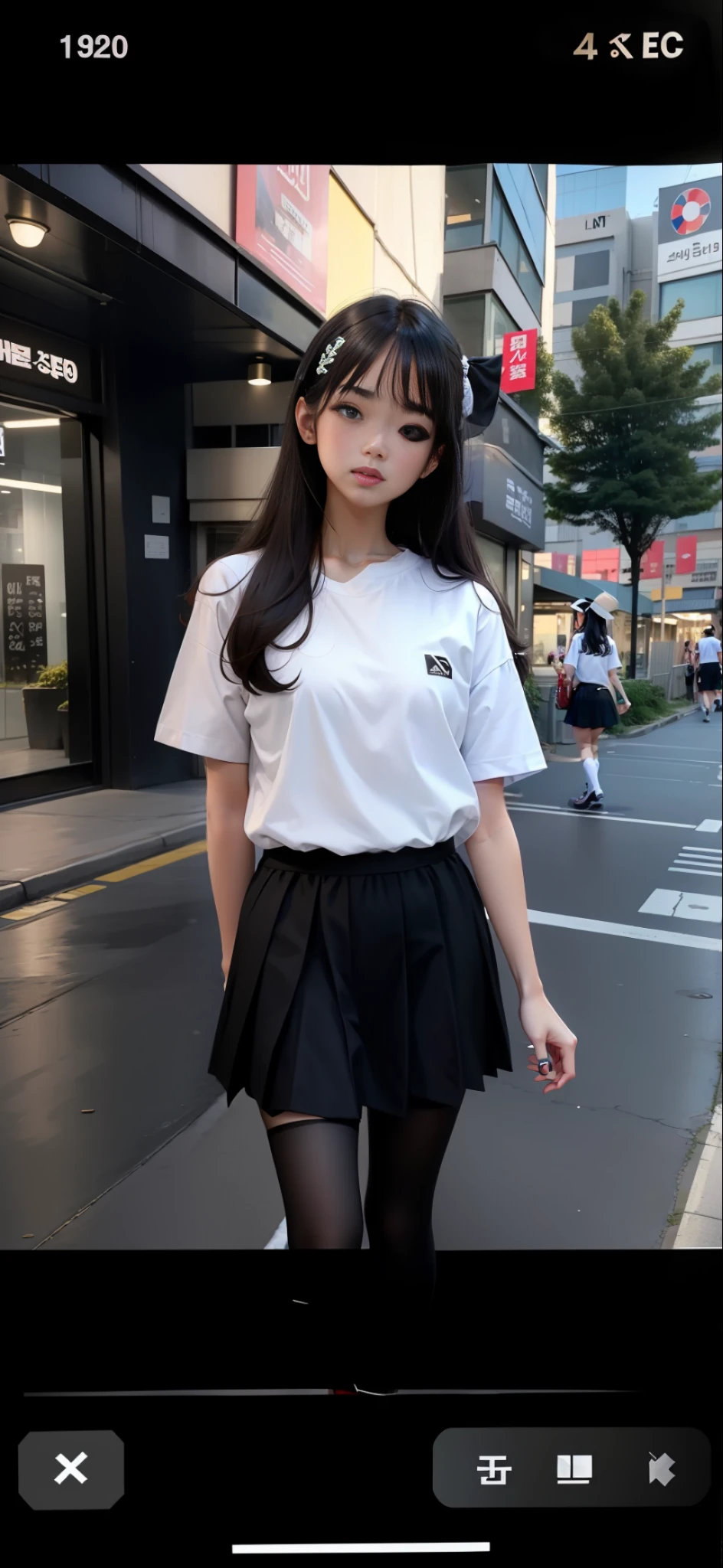 araff girl in a skirt and a white shirt walking down a street, white trendy clothes, white and black clothing, short sleeves, wearing shorts and t shirt, cute casual streetwear, seifuku, japanese girl school uniform, magical school student uniform, casual clothing style, 2 0 2 0 fashion, year 2 8 6 6, korean women's fashion model
