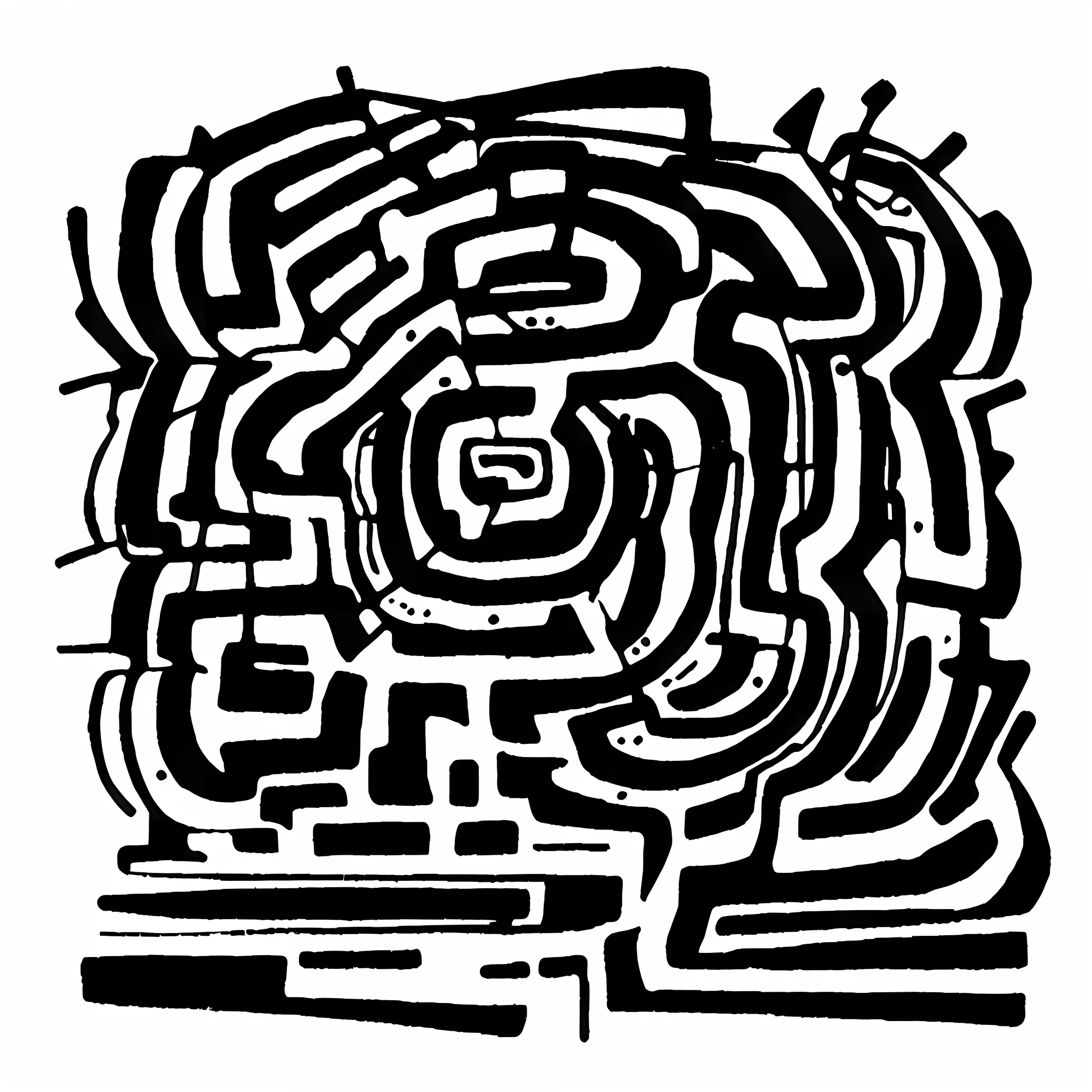 (masterpiece, best quality, black and white), dj doodle, trending on art station, by Jon Burgerman, beautiful, Jon Burgerman,