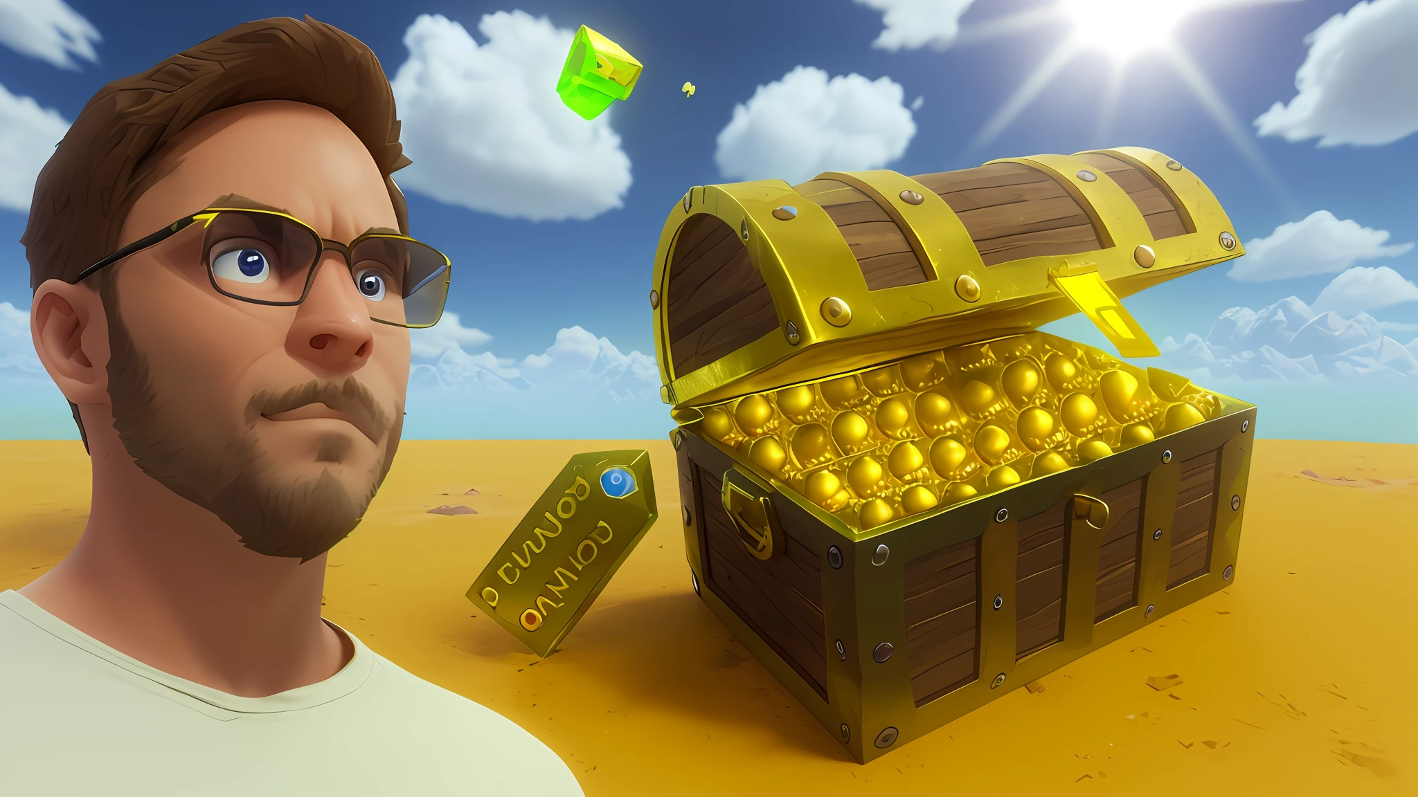 chest full of sulfur stones with a price tag, treasure chests, treasure chest, hiding big treasure chest, gelbooru, 3 d jerma render 9 8 5, he has a treasure with him, youtube thumbnail, big chest, loot box, ebay listing thumbnail, derpibooru, looking at treasure box,  🐿🍸🍋