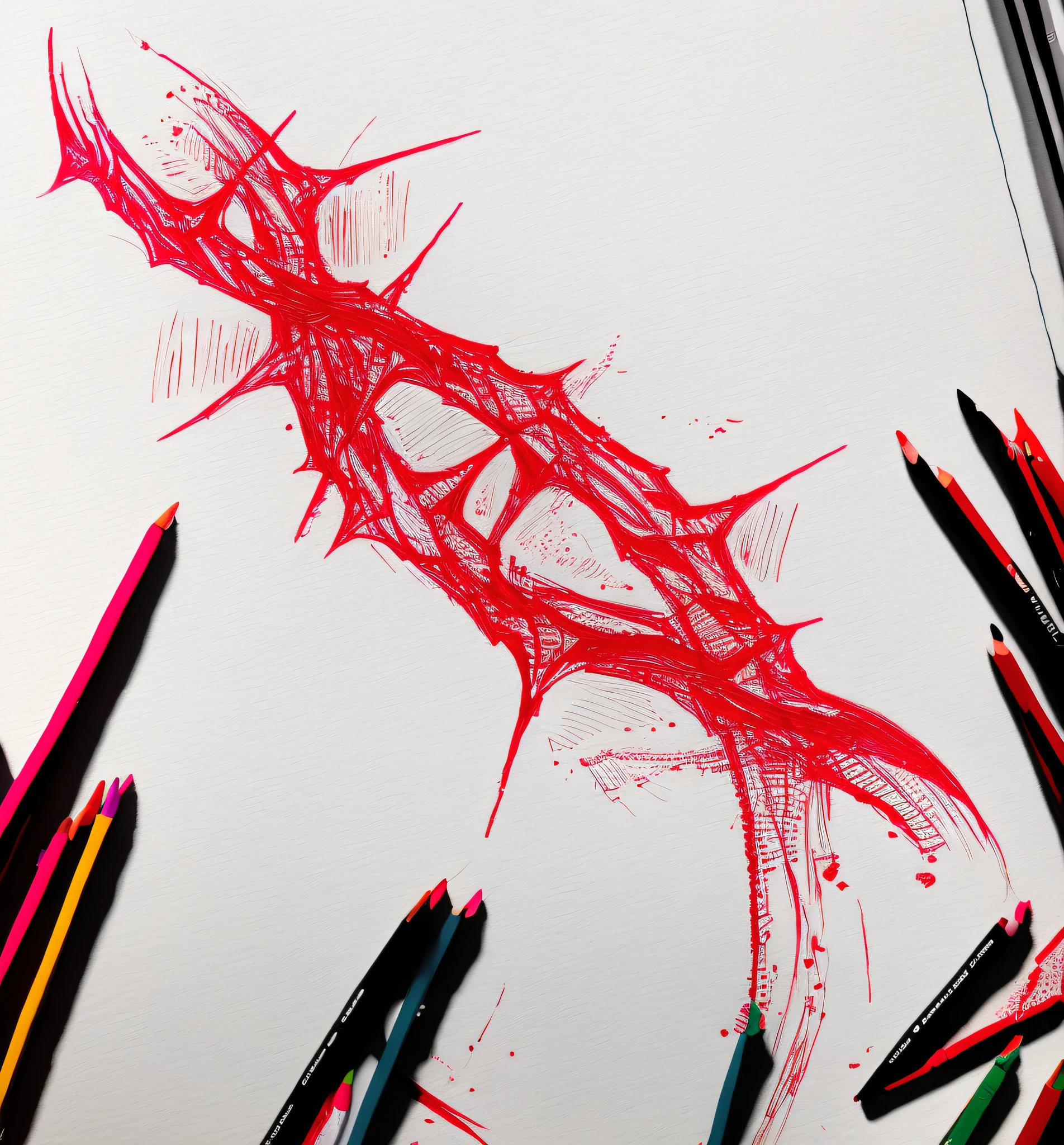 Redraw with red lines
