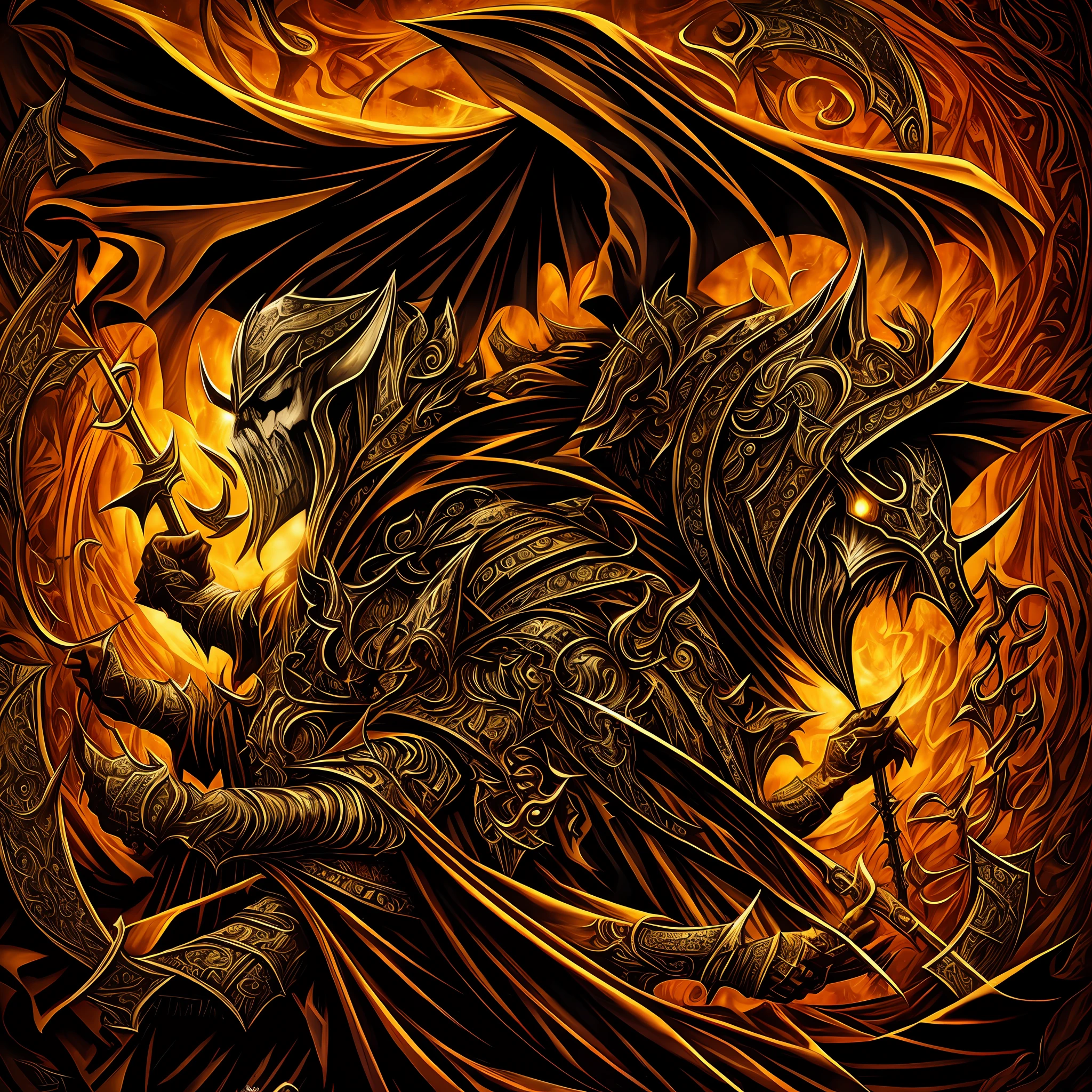 Lord of darkness medieval style art
