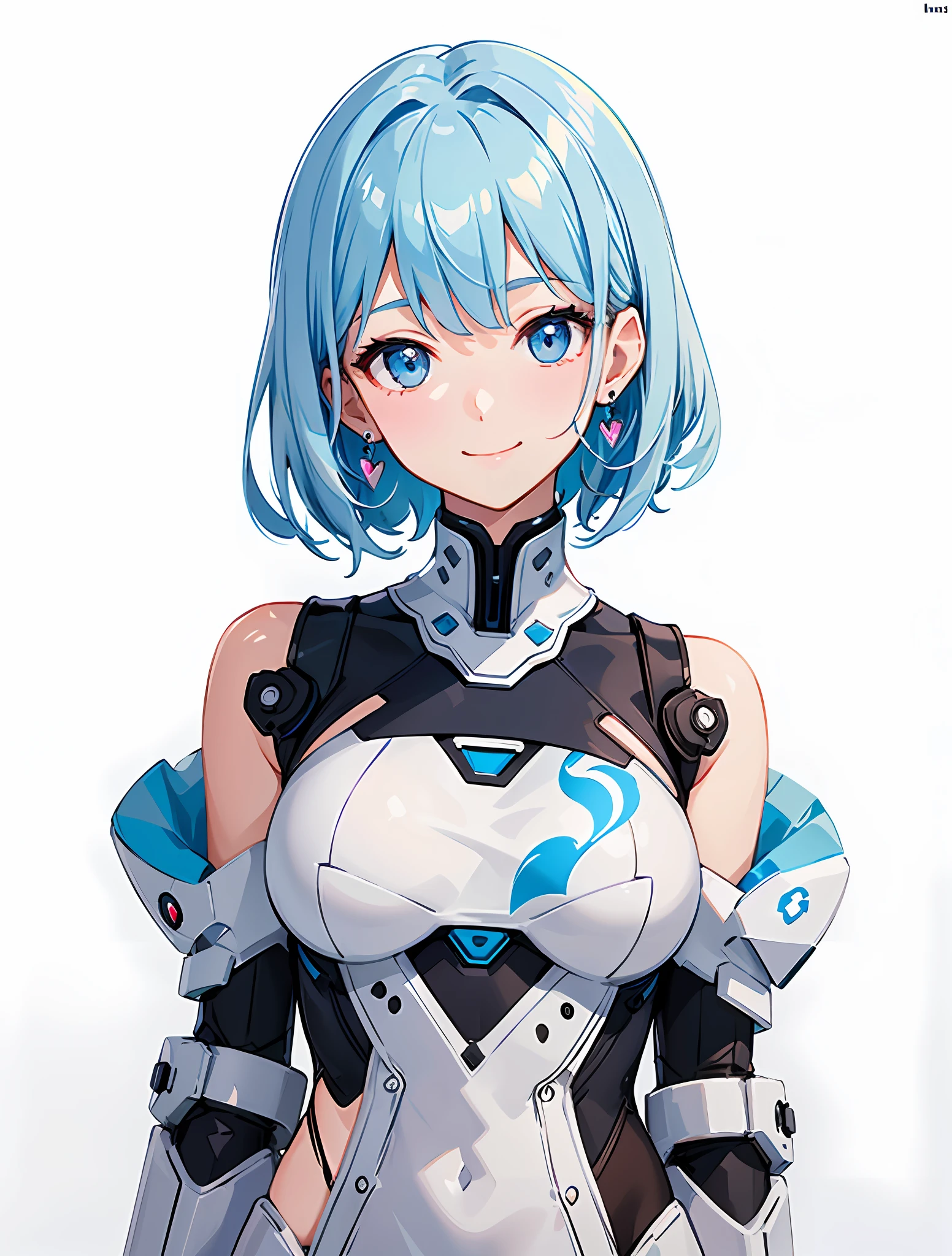 White background