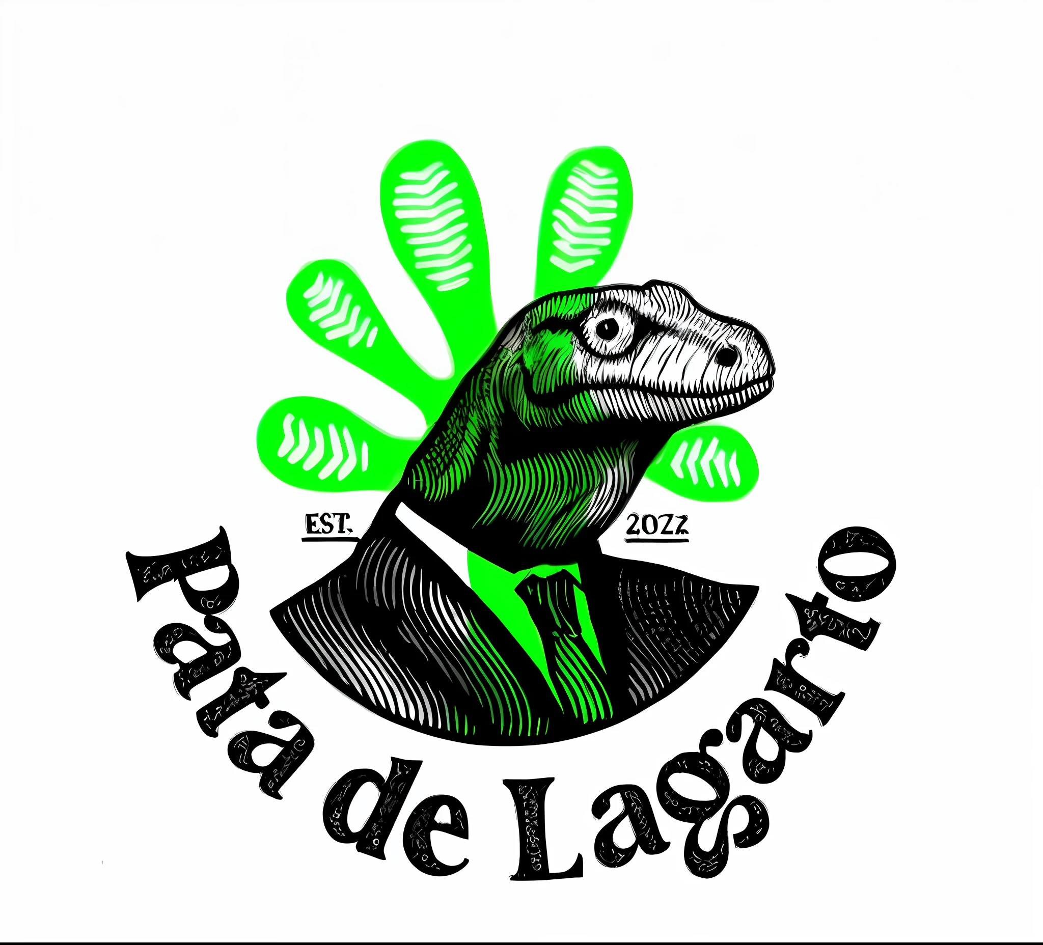 a close up of a dinosaur wearing a suit and tie, pastry lizard, inspired by Ignacio Bazan-Lazcano, inspired by Gregorio Lazzarini, lizard person, lizard, inspired by László Paál, lizard skin, lizard tongue, inspired by Pedro Álvarez Castelló, logo art, inspired by Lajos Berán --auto --s2