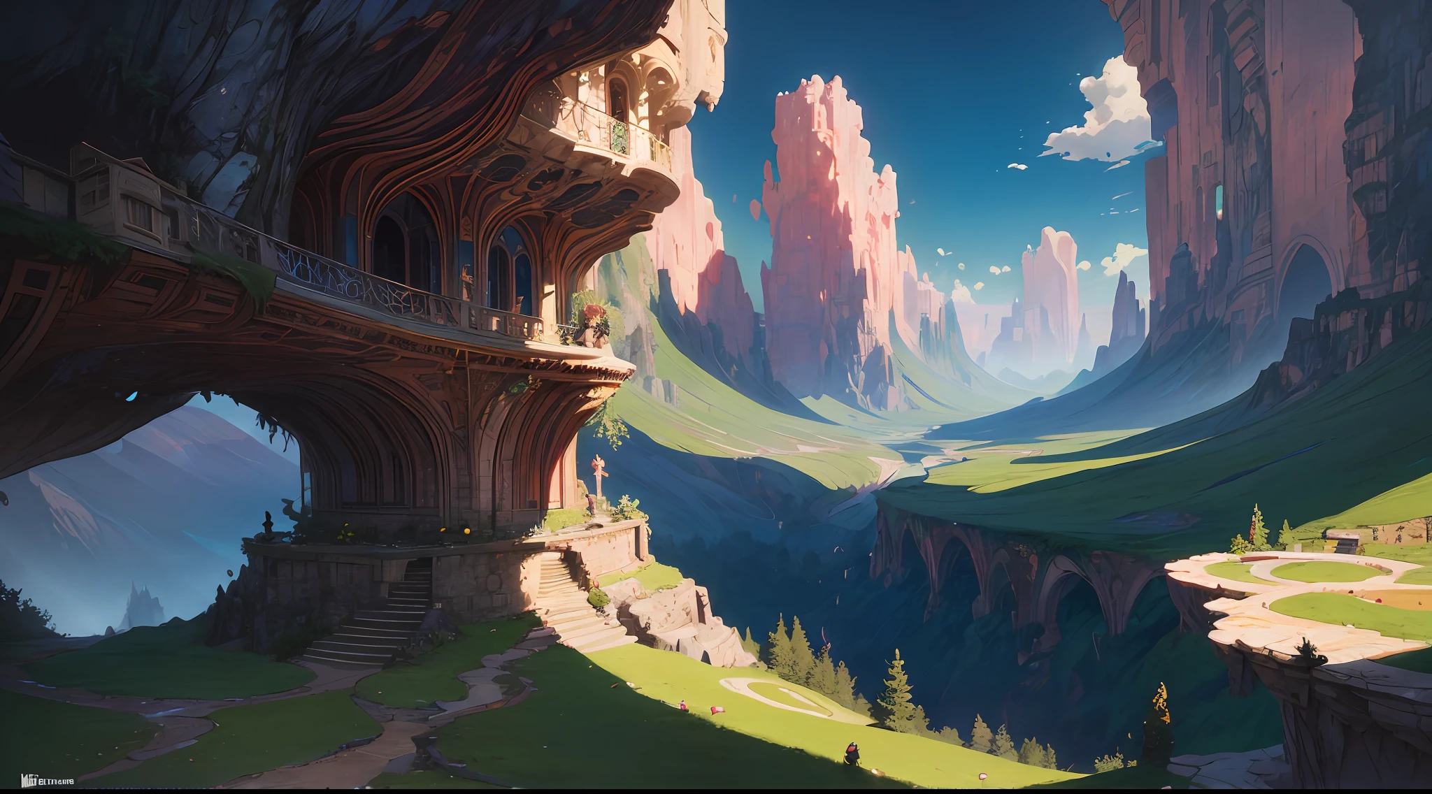 valley in spring, valley in the summer, beautiful, colorful, some contrast, hyper detailed, landscape, felt pieces, layered paperm, James Jean, Storybook Illustration, Cinema 4d, Peter Mohrbacher, Digital Painting, National Geographic Photo, Alphonse Mucha, Matte Painting, Asaf Hanuka, Greg Rutkowski, Hyperrealism