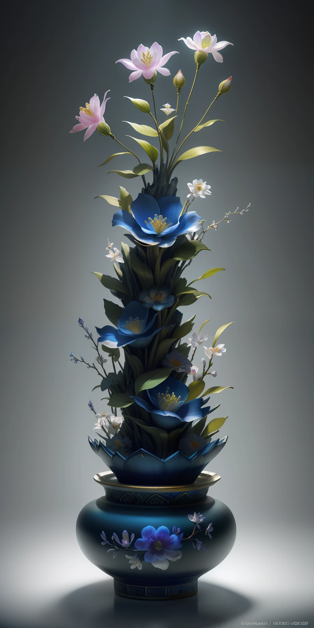 best quality, realistic, photorealistic, ultra detailed, "Mountain of Flower and Fruit+Fairy+Chinese Architecture" highly detailed carving on "southern ice" porcelain,Ultra wide angle,Accent Lighting,Volumetric Lighting,backlighting, (detailed light),((an extremely delicate and beautiful)),dramatic_shadow,ray_tracing,hdr