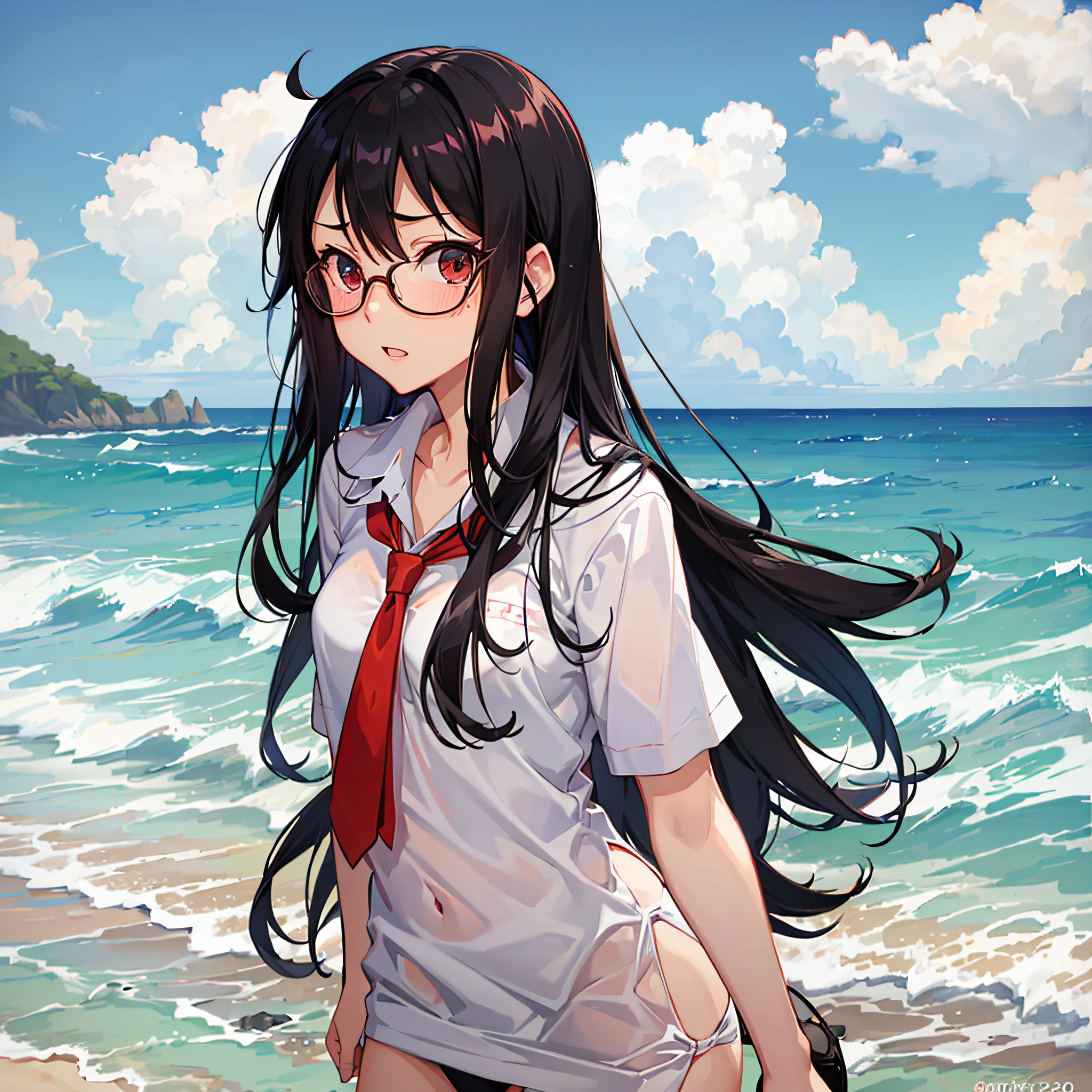 Nagatoro, on the beach --auto --s2