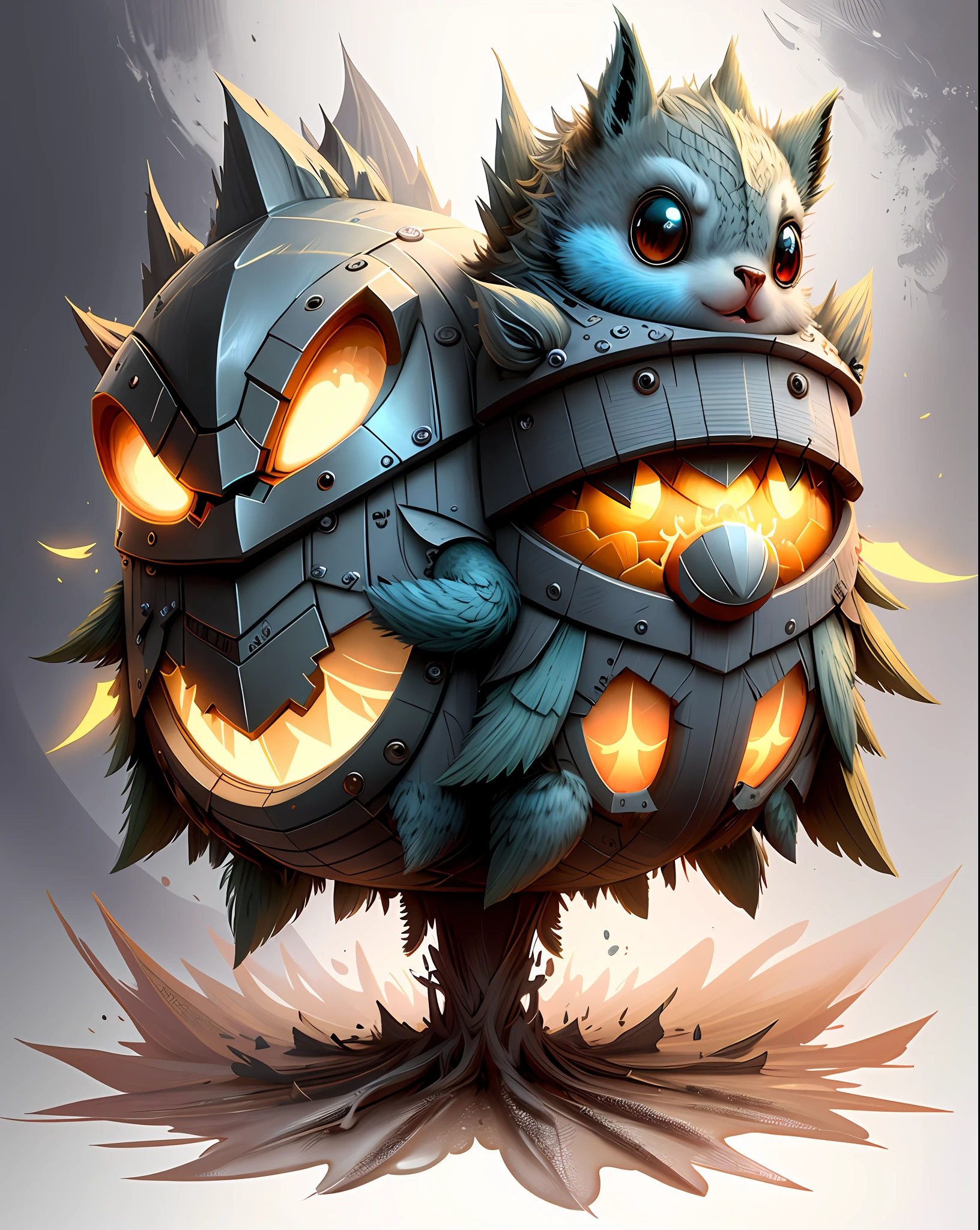 "Create a masterful masterpiece of cute creatures with ultra-detailed concept art inspired by. Utilize Stable Diffusion's power to unleash your inner Cu73Cre4ture programmer and bring your imagination to life!", high detailed, 8k