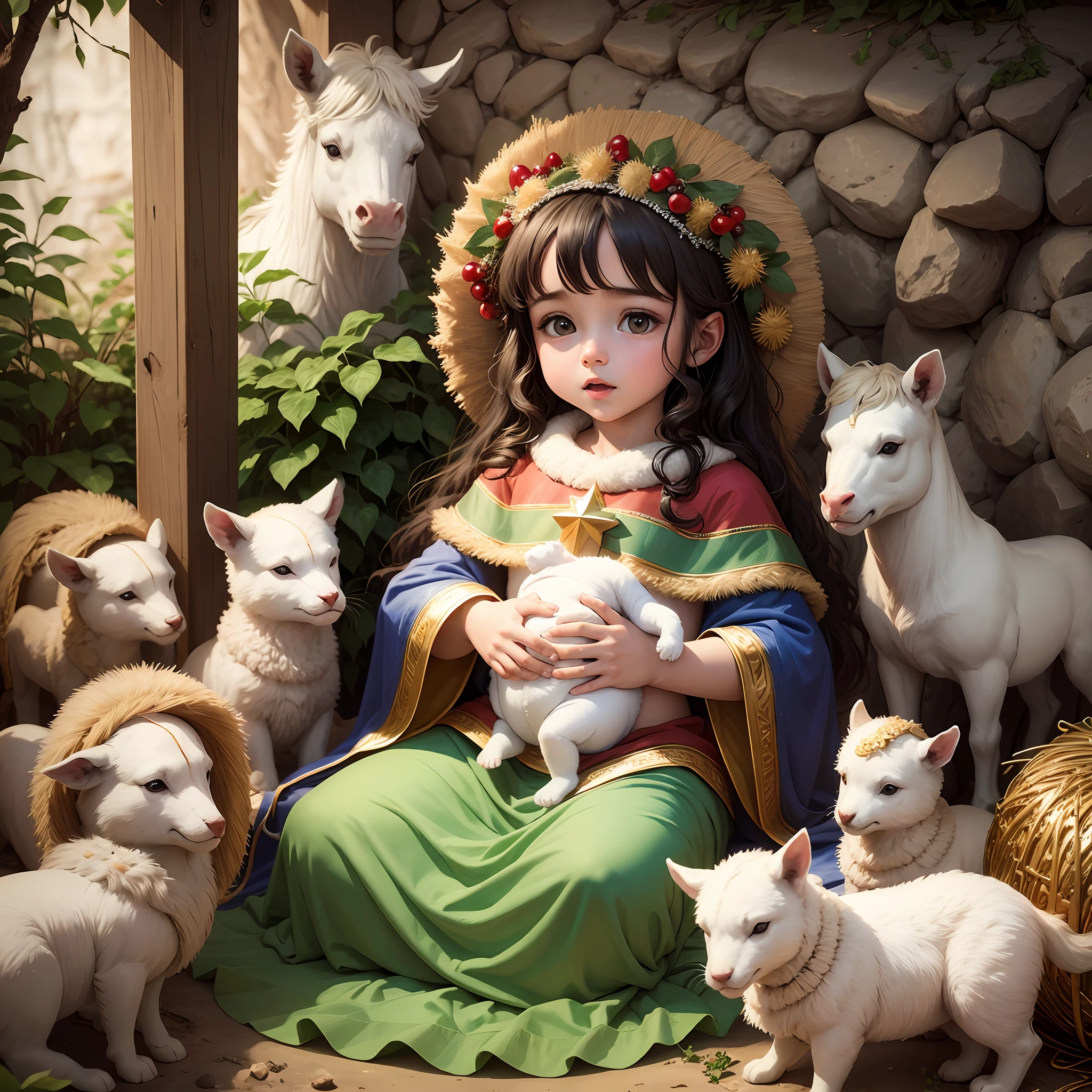 The baby Jesus in a manger --auto --s2