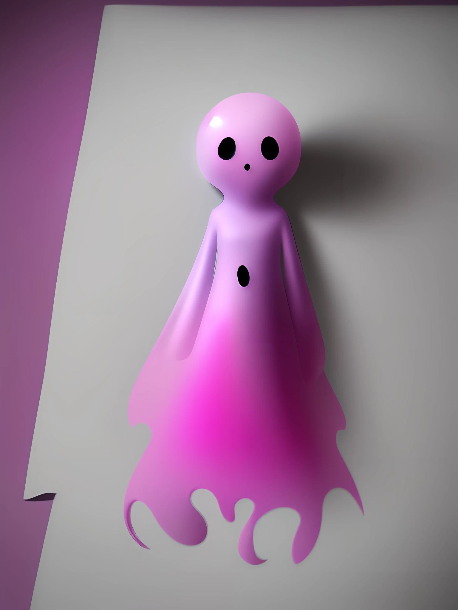 Pink ghost, dreams, shadow creature