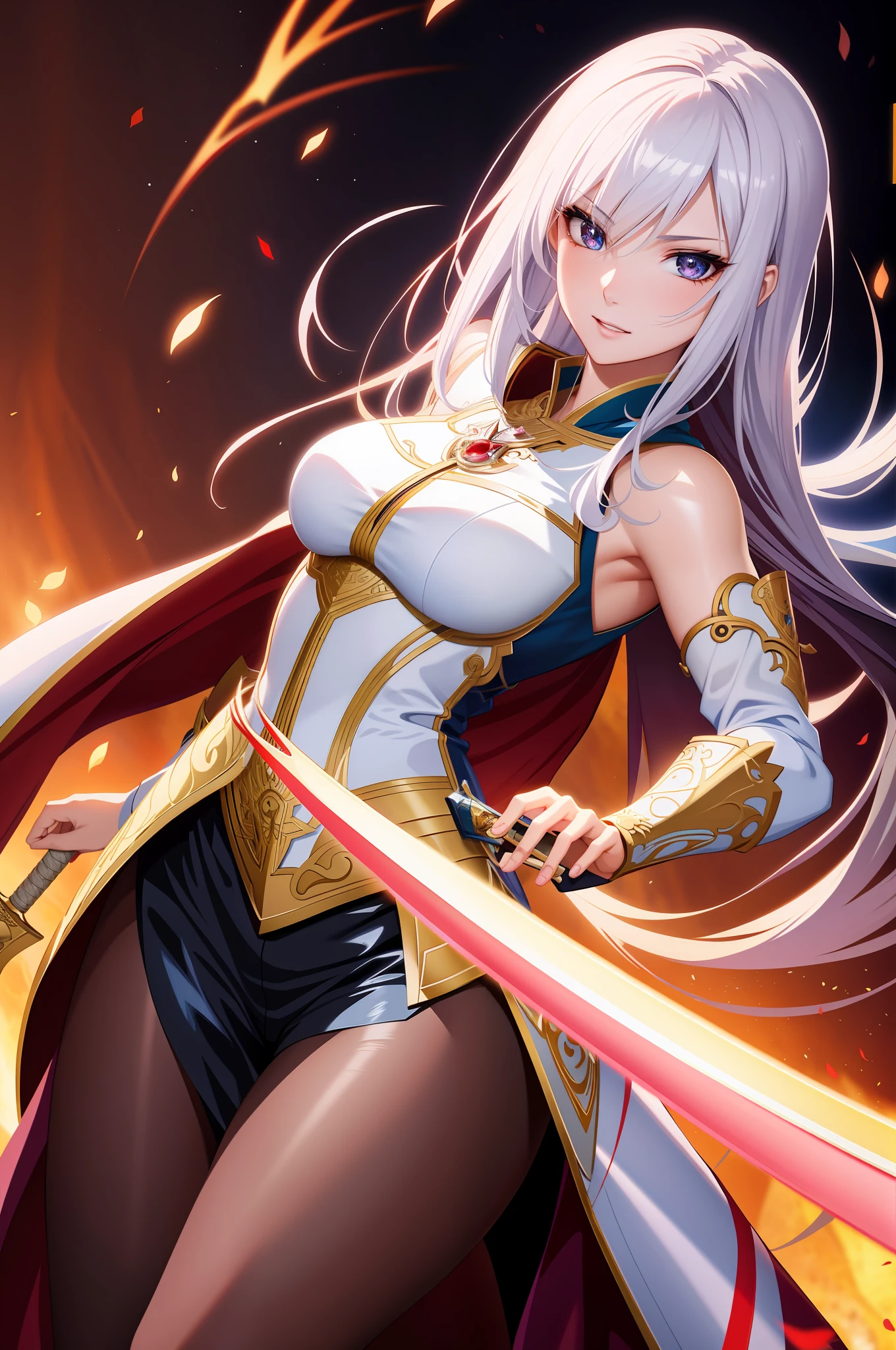 anime - style image of a woman with a sword and a cape, 2. 5 d cgi anime fantasy artwork, by Yang J, rossdraws 1. 0, extremely detailed artgerm, cushart krenz key art feminine, stunning character art, artgerm and rossdraws, style artgerm, detailed digital anime art, epic exquisite character art