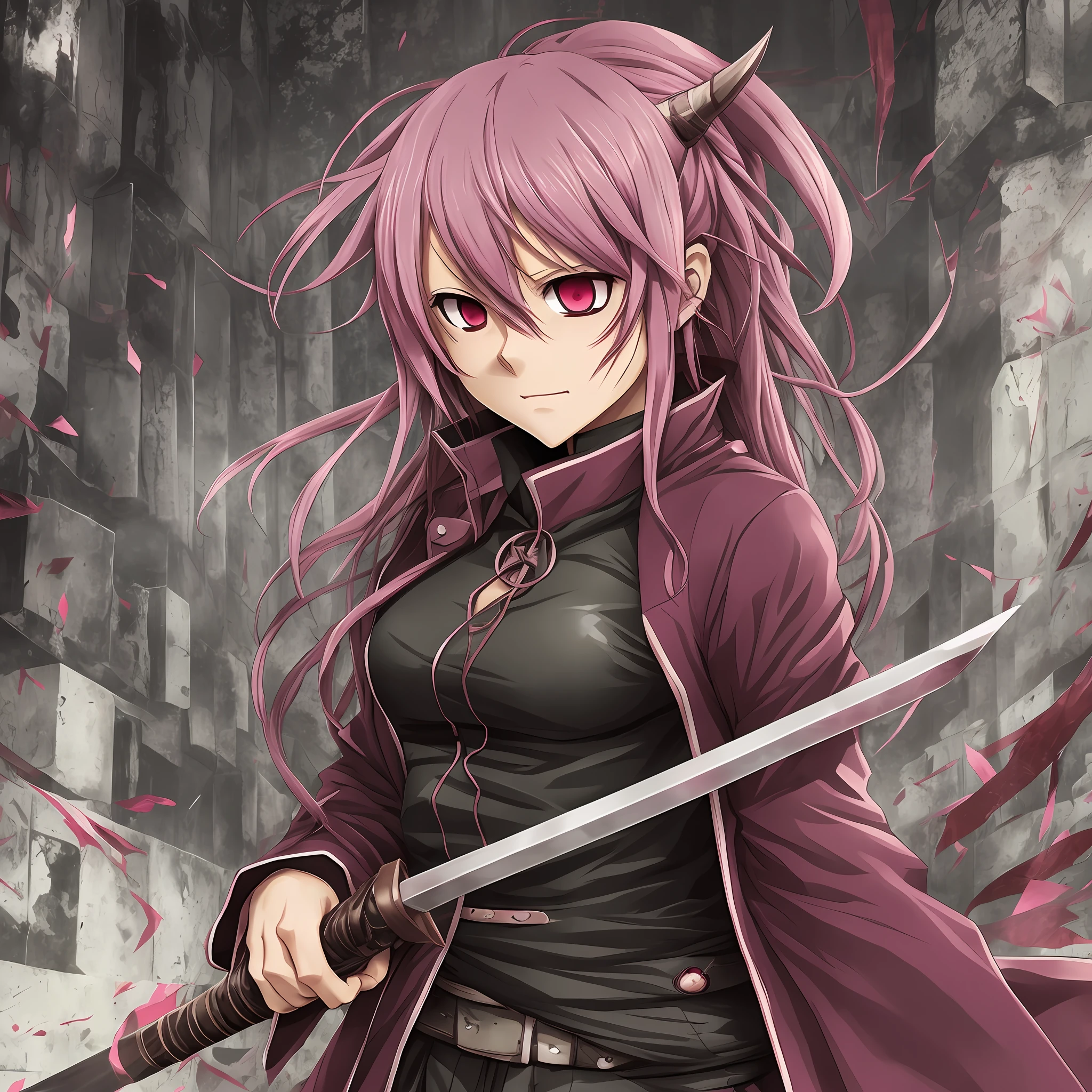 Gasai Yuno as Demon Slayer Hashira --auto --s2