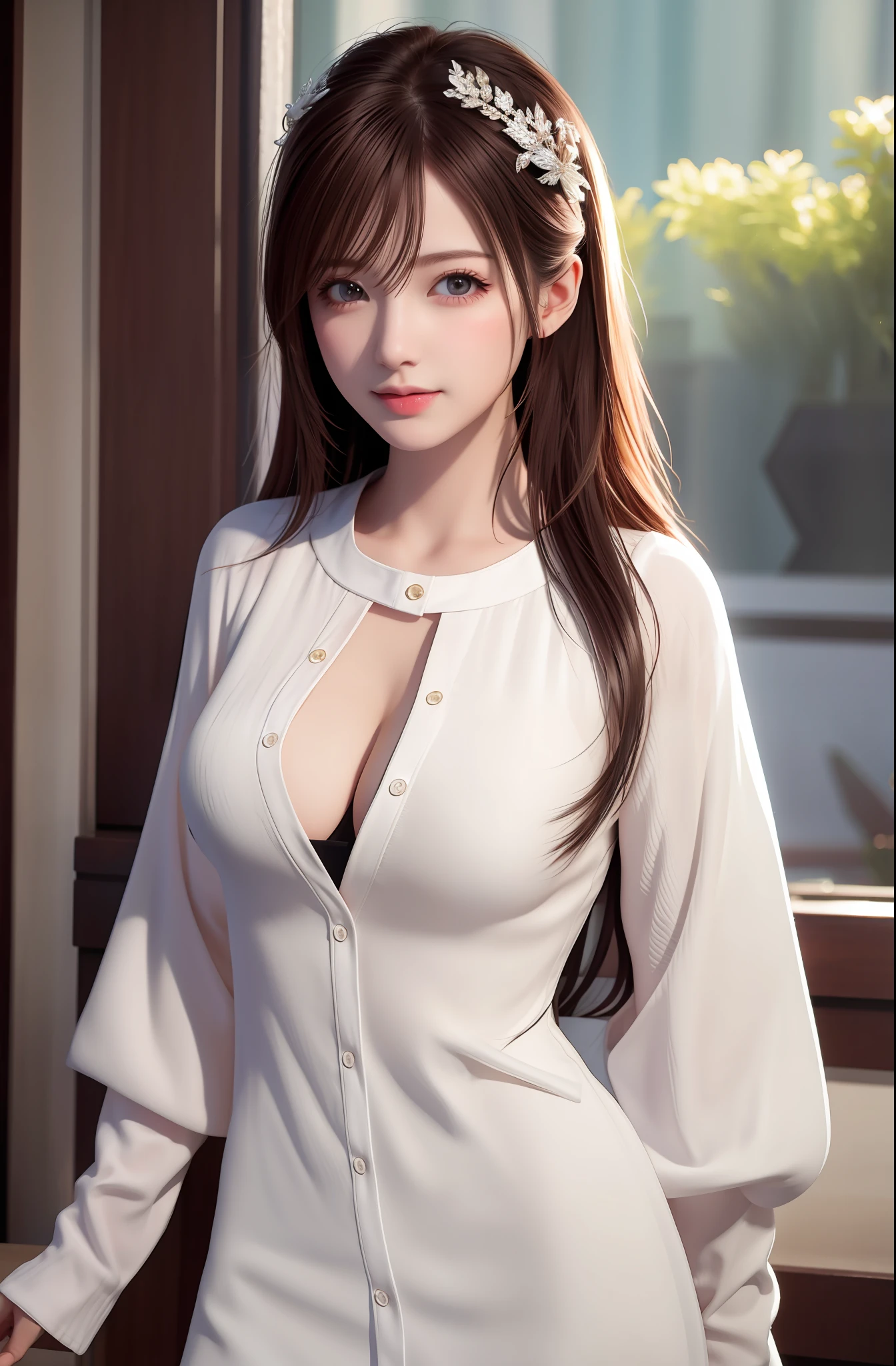1girl, beautiful, realistic, medium breast