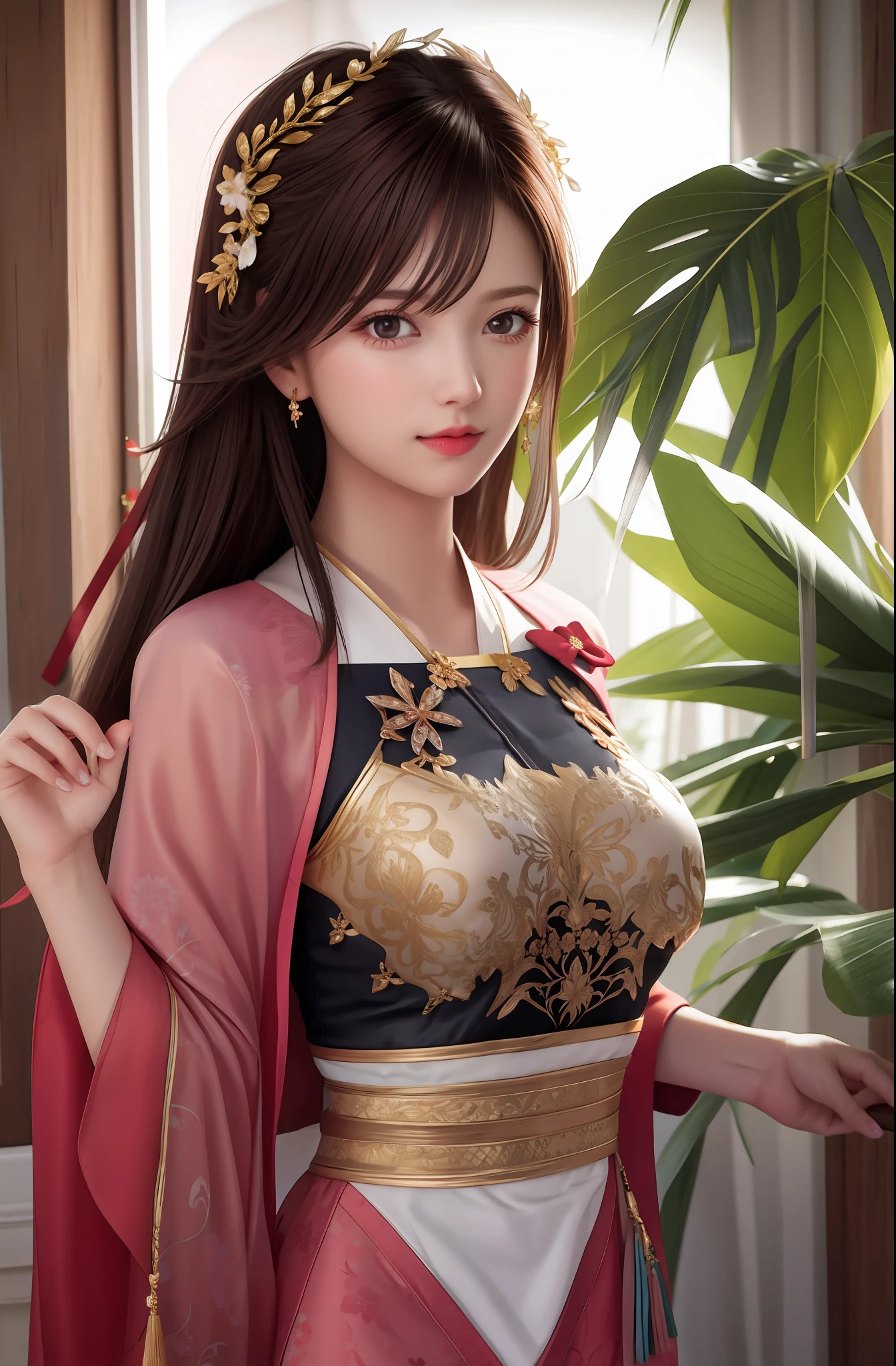 1girl, beautiful, realistic, medium breast