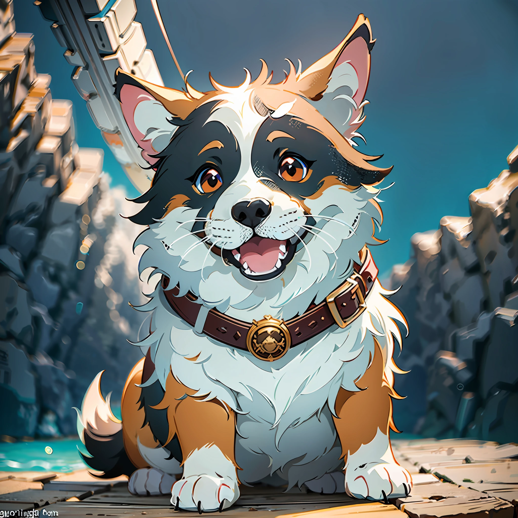 corgi as a Jack Sparrow, Light field photography, wide angle lens f/2.8, ultra insane high resolution intricate textures, texture indentation, 32k raw professional photo, perfect perspective, perfect geometry, ultra insane ambient lighting, ultra insane ambient shadows, luminism, ultra detailed busy background, bouncing lighting, tessellation, maximalism, perfectionism, IPA Award wining masterpiece